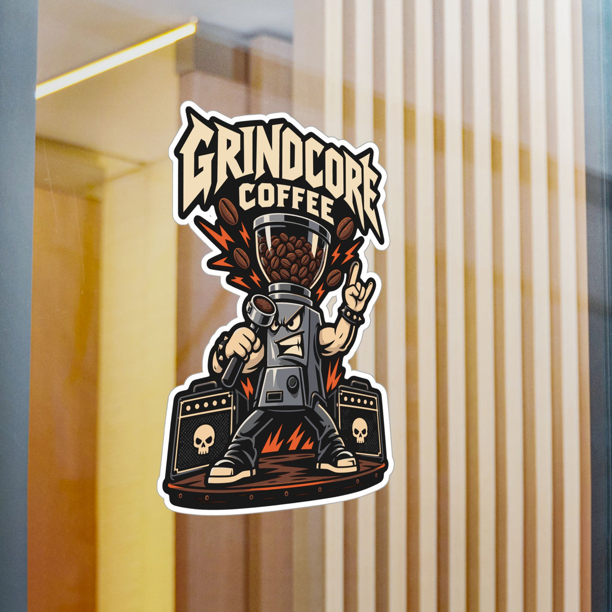 Espresso Sticker - GrindCore Coffee Decals for Your Grinder and Digital Scale