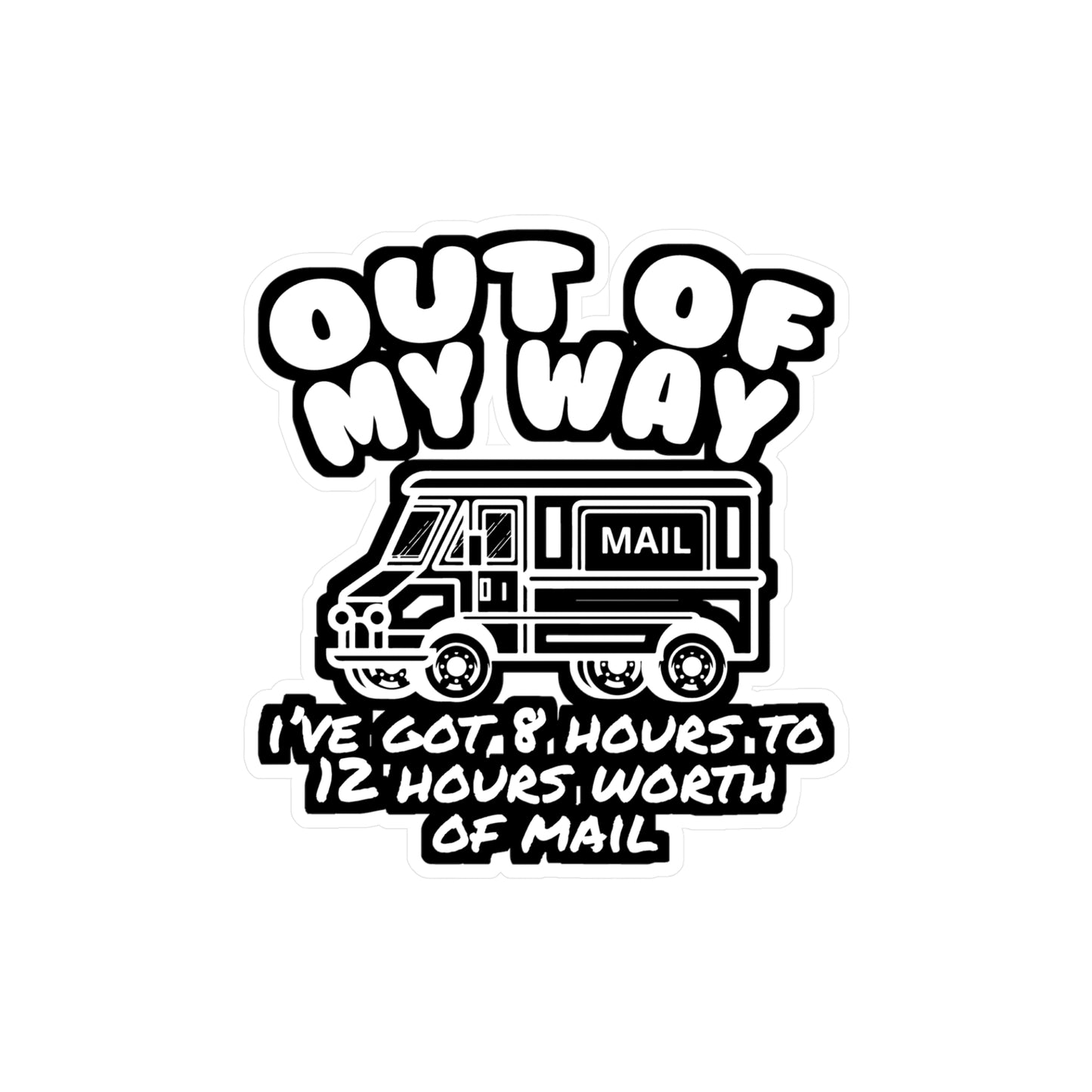 Postman Letterbox Postalworker - Postman Sticker for Laptop Sticker. Water Bottle Sticker, Vinyl Worker Decal - Postman Gift