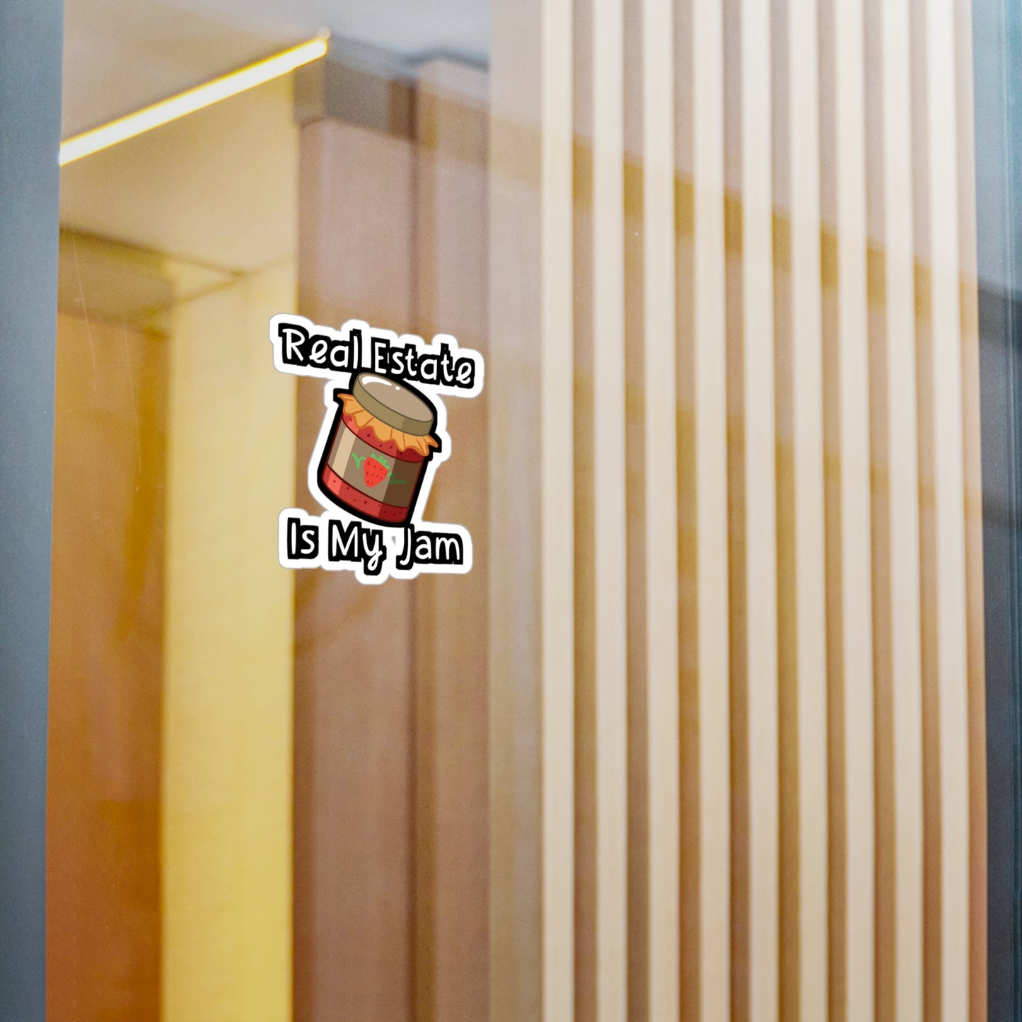 Real Estate Is My Jam - Realtor Sticker for Wall, Laptop, Window, Truck, Car Realtor Gift Vinyl Real estate Decal Sticker