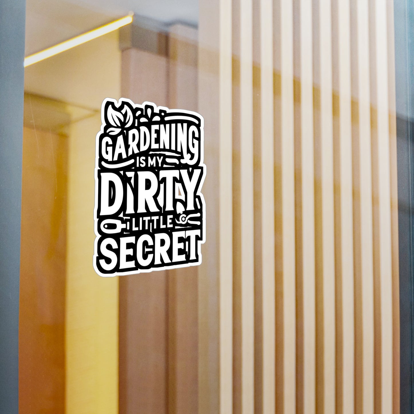 Gardening Is My Dirty Little Secret - Gardening Sticker for Laptop Sticker. Water Bottle Sticker, Vinyl Landscaper Decal - Gardening Gift