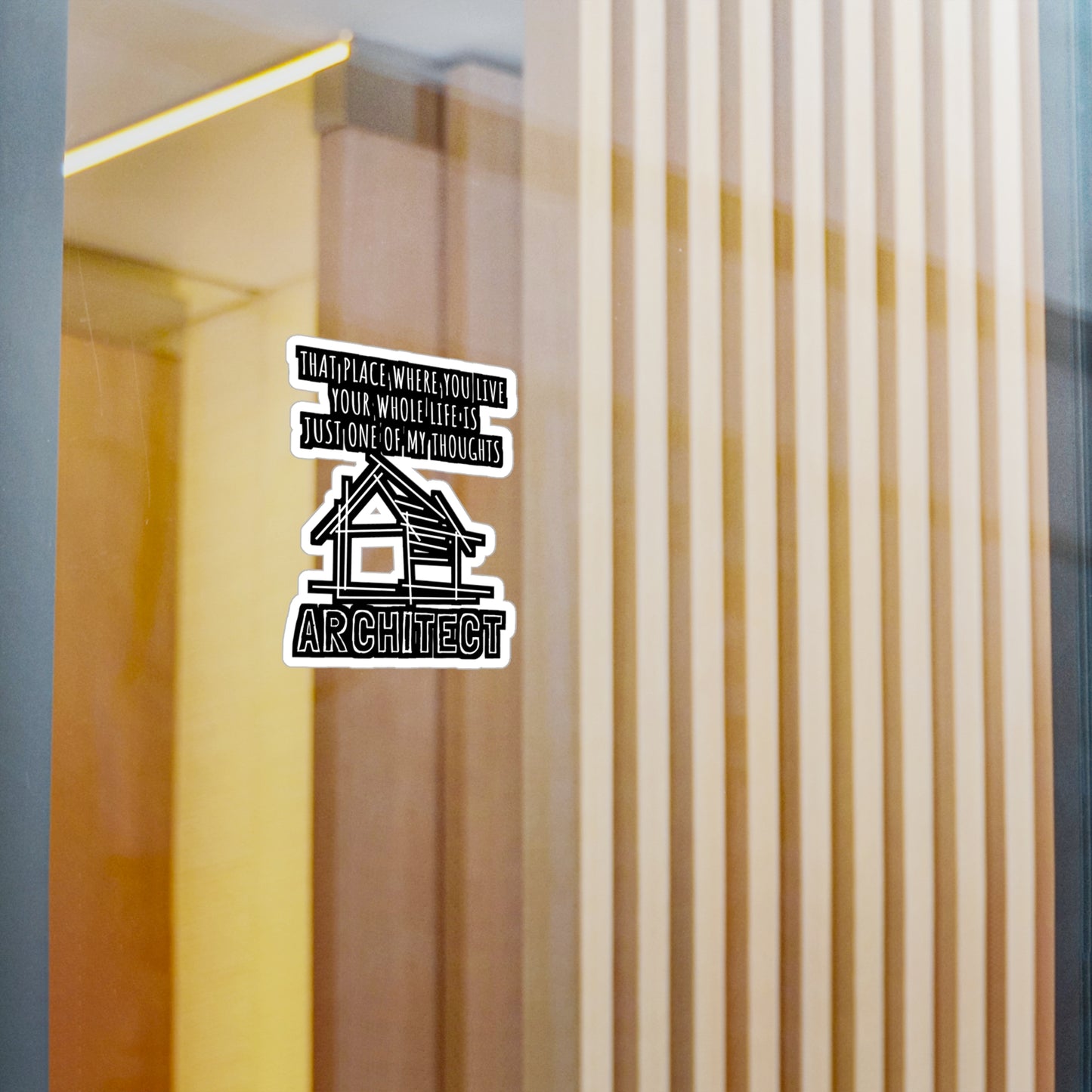 Just One Of My Thoughts Architect - Architecture Sticker for Car Laptop Sticker. Water Bottle Sticker, Vinyl Studio Decal - Architecture Gift
