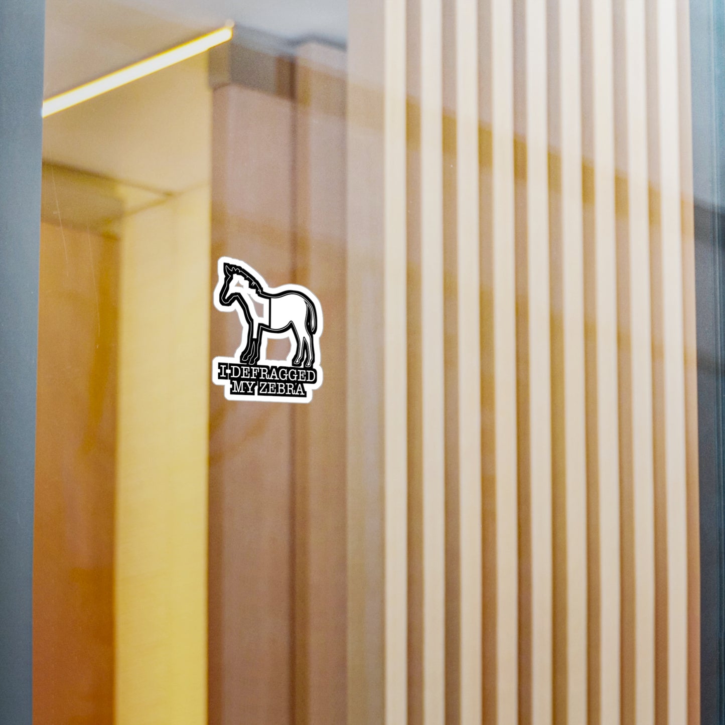 I Defragged My Zebra Programmer - Coding Sticker for Laptop Sticker. Water Bottle Sticker, Vinyl Programmer Decal - Coding Gift