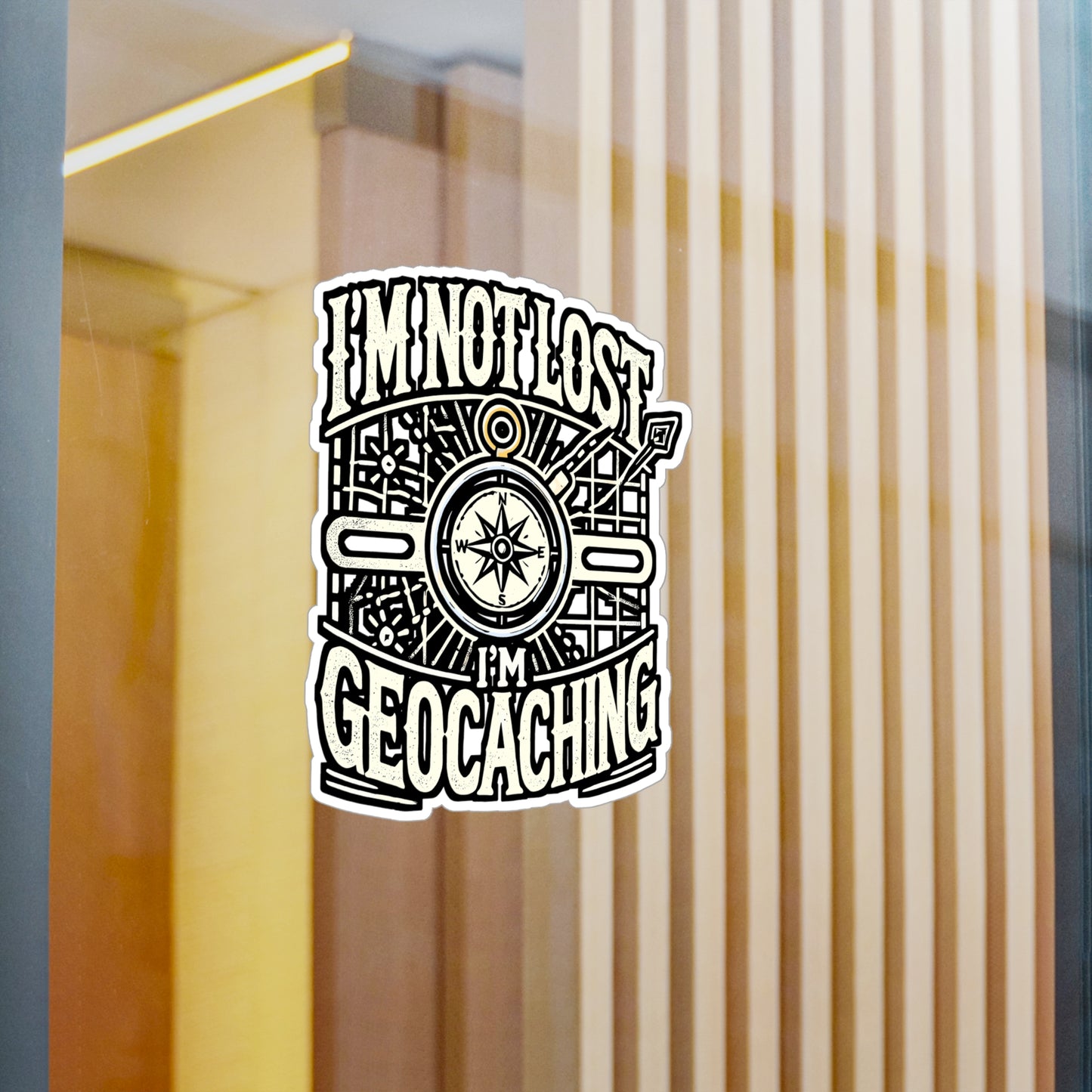 I'm Not Lost, I'm Geocaching – Vinyl Geocaching Sticker for Laptop or Water Bottle | Geocacher Gift, Adventure Decal