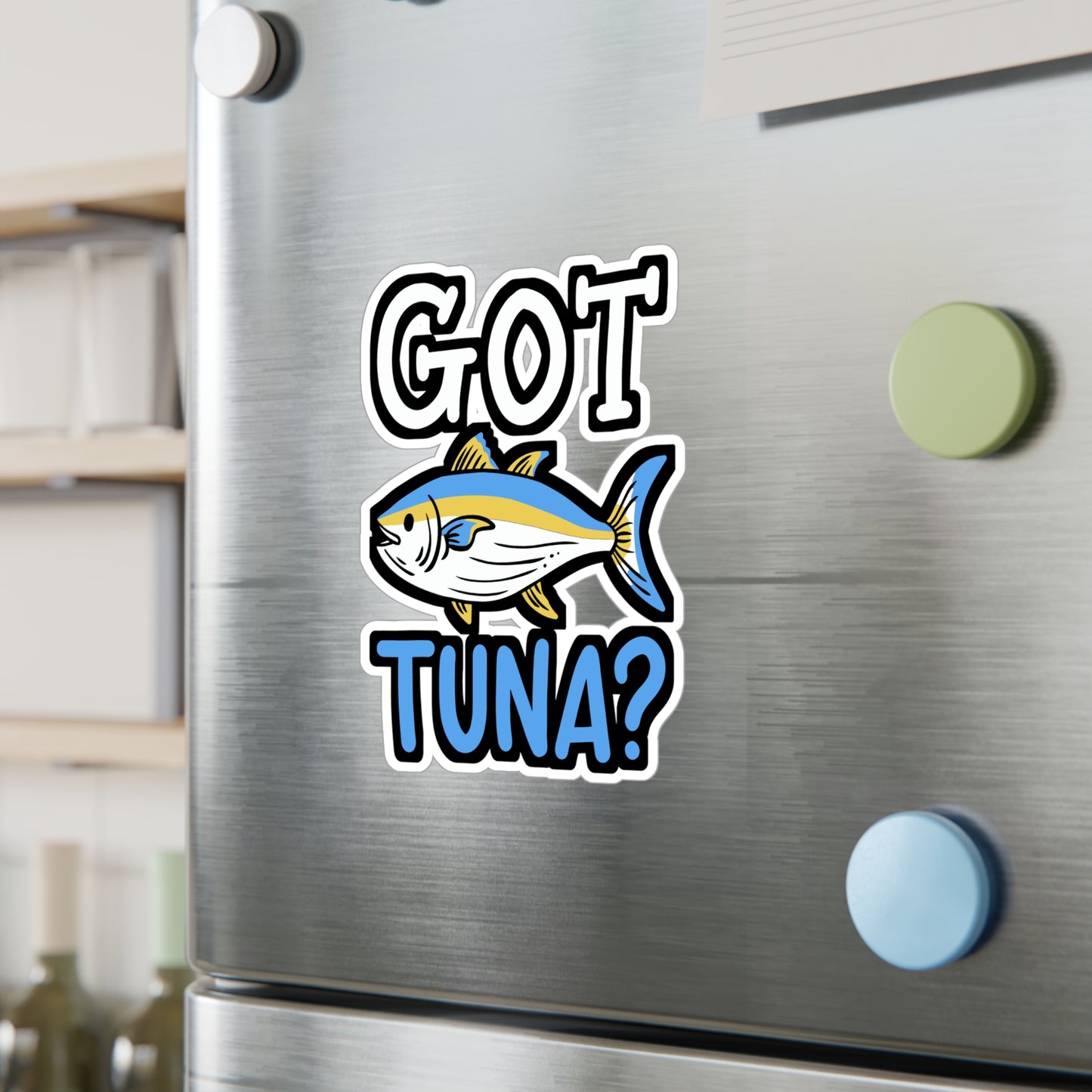 Got Tuna - Bluefin Sticker for Car Window Laptop Sticker. Water Bottle Sticker, Vinyl Tuna Decal, Trolling Sticker - Bluefin Gift