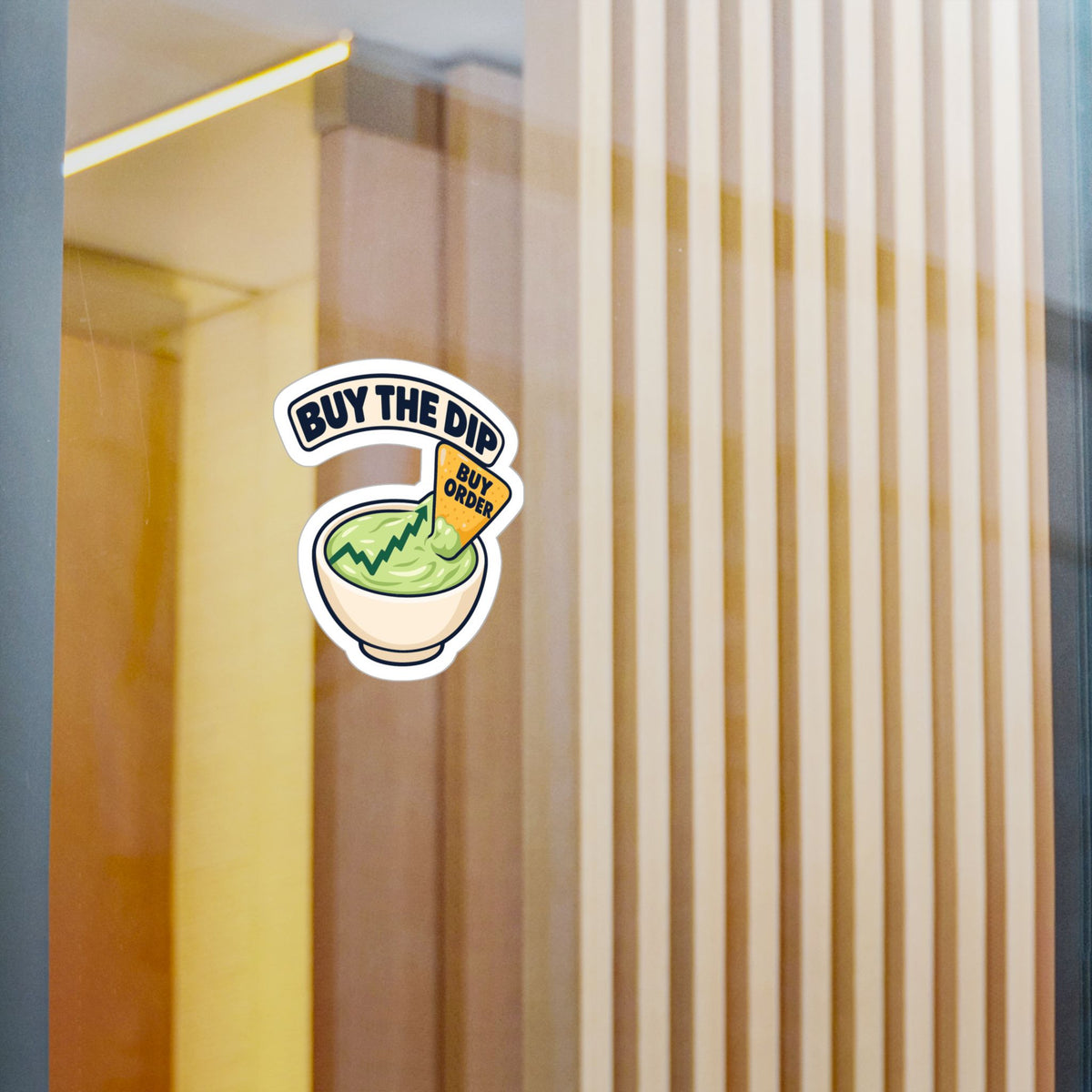 Day Trading Sticker - Buy the Dip Design for Stock Market and Forex Traders, Laptop and Water Bottle Decals