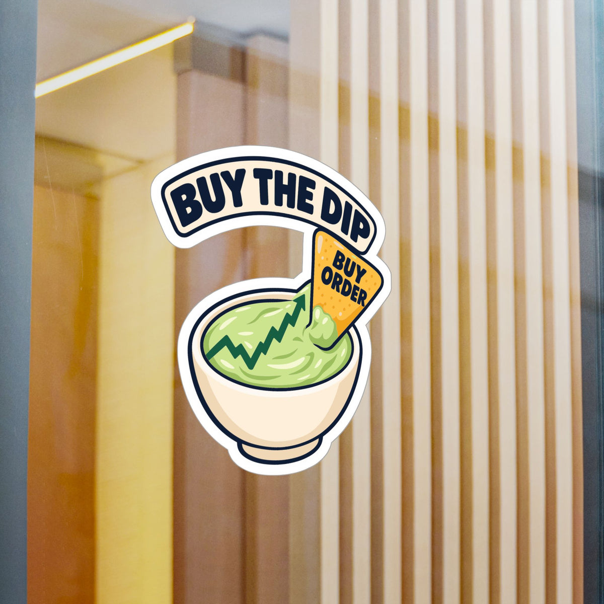 Day Trading Sticker - Buy the Dip Design for Stock Market and Forex Traders, Laptop and Water Bottle Decals