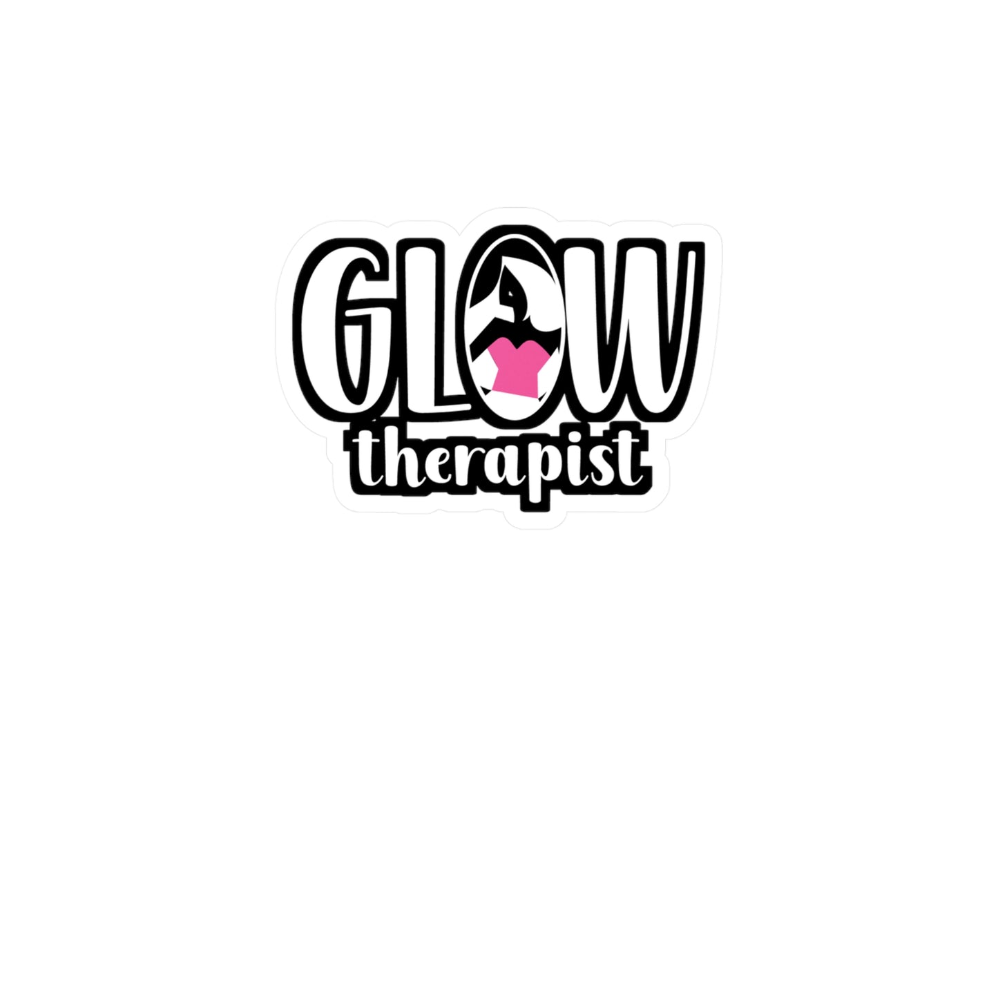 Glow Therapist - Esthetician Sticker for Wall, Laptop, Window, Truck, Car Esthetician Gift Vinyl Cosmetologist Decal Sticker