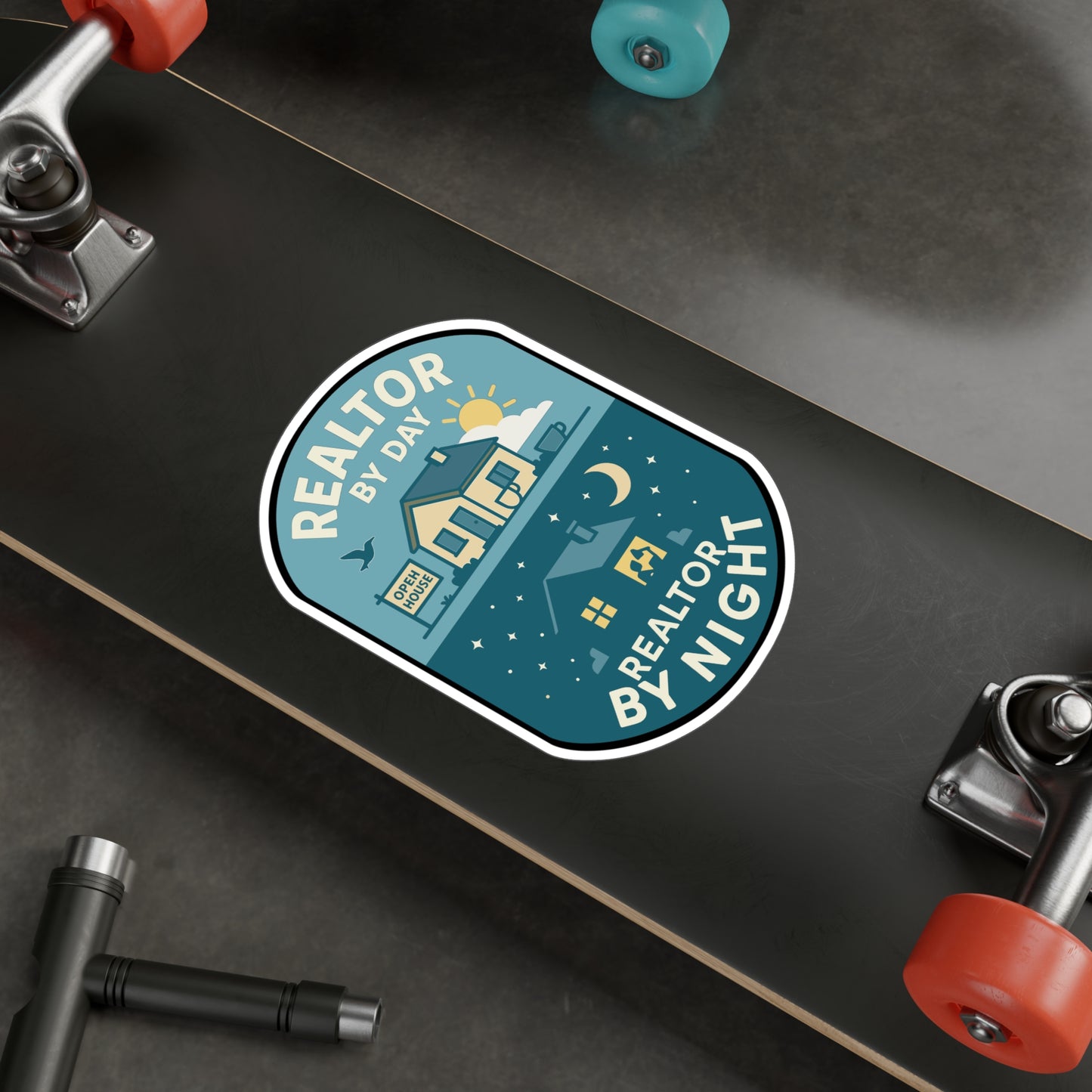 Realtor By Day Realtor By Night - Realtor Sticker for Laptop, Water Bottle, Real Estate Agent Gift, Office Décor, Funny Realtor Present