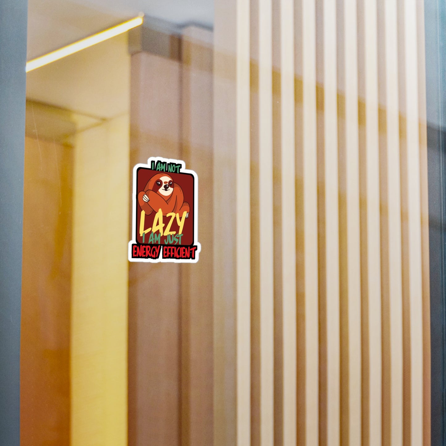 I am not lazy i am just energy efficient - Sloth Sticker for Laptop Sticker. Water Bottle Sticker, Vinyl Cute Decal - Sloth Gift