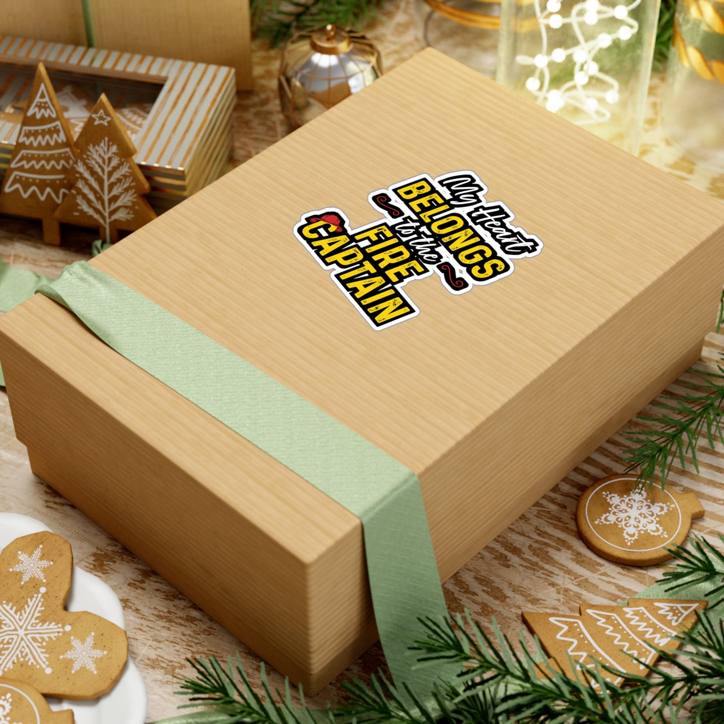 My Heart Belongs to the Fire Captain | Firefighter Sticker | Fire chief Decals | Firefighter Gift