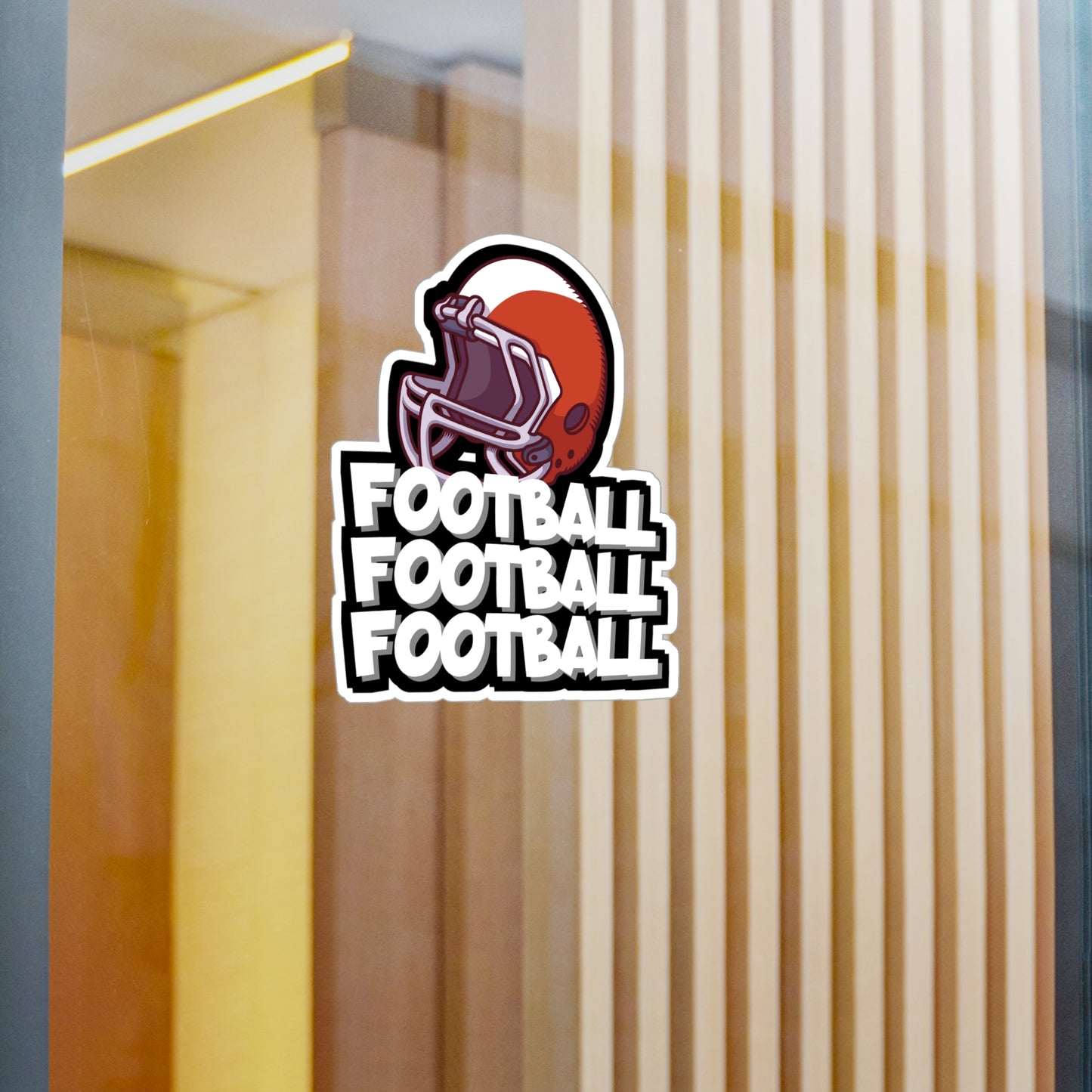 Football Football Football - Rugby Sticker for Wall, Laptop, Window, Truck, Car Rugby Gift Vinyl Football Decal Sticker