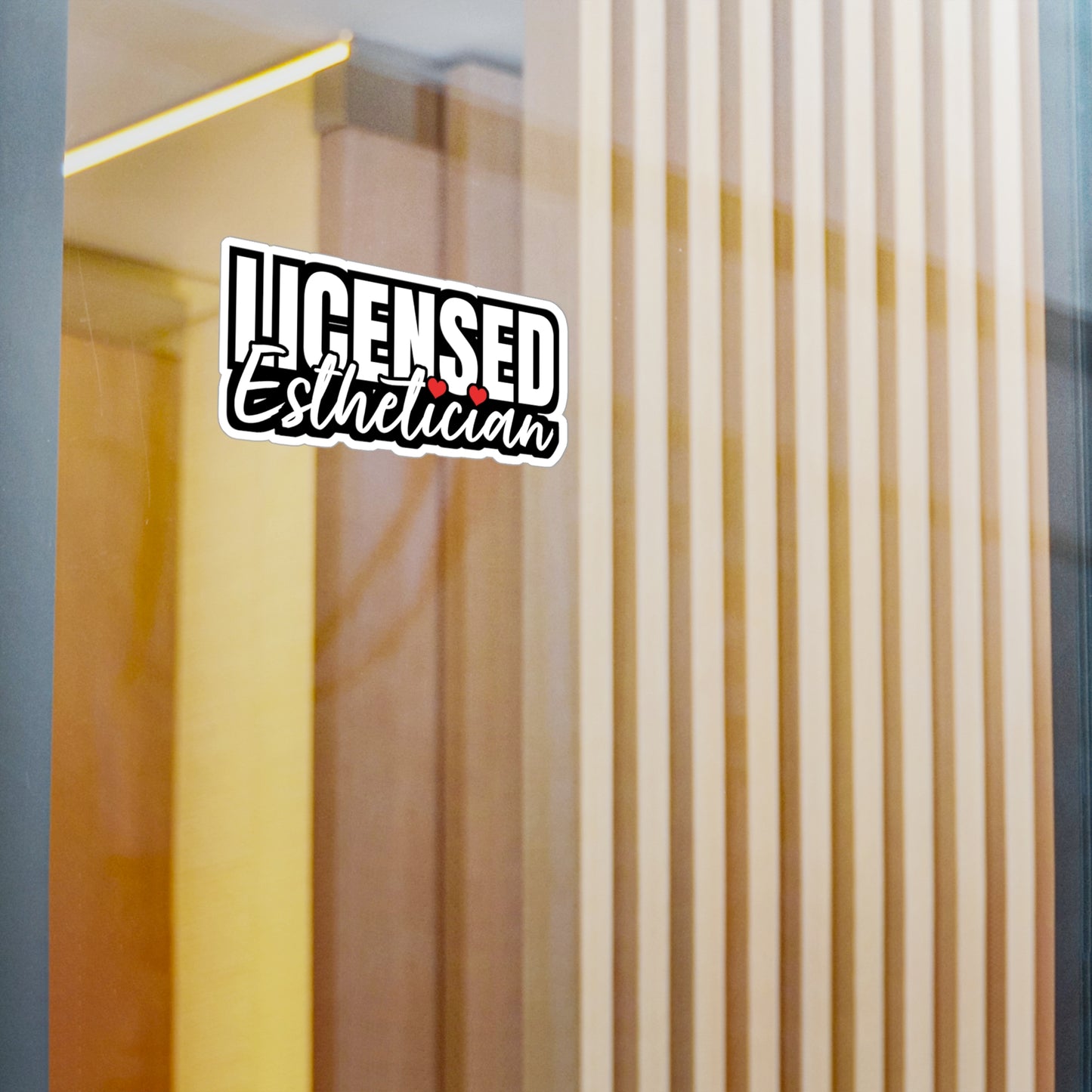 Licensed Esthetician | Beautician Sticker | Esthetician Decals | Makeup-artist Laptop Sticker | Beautician Gift | Esthetician Gift