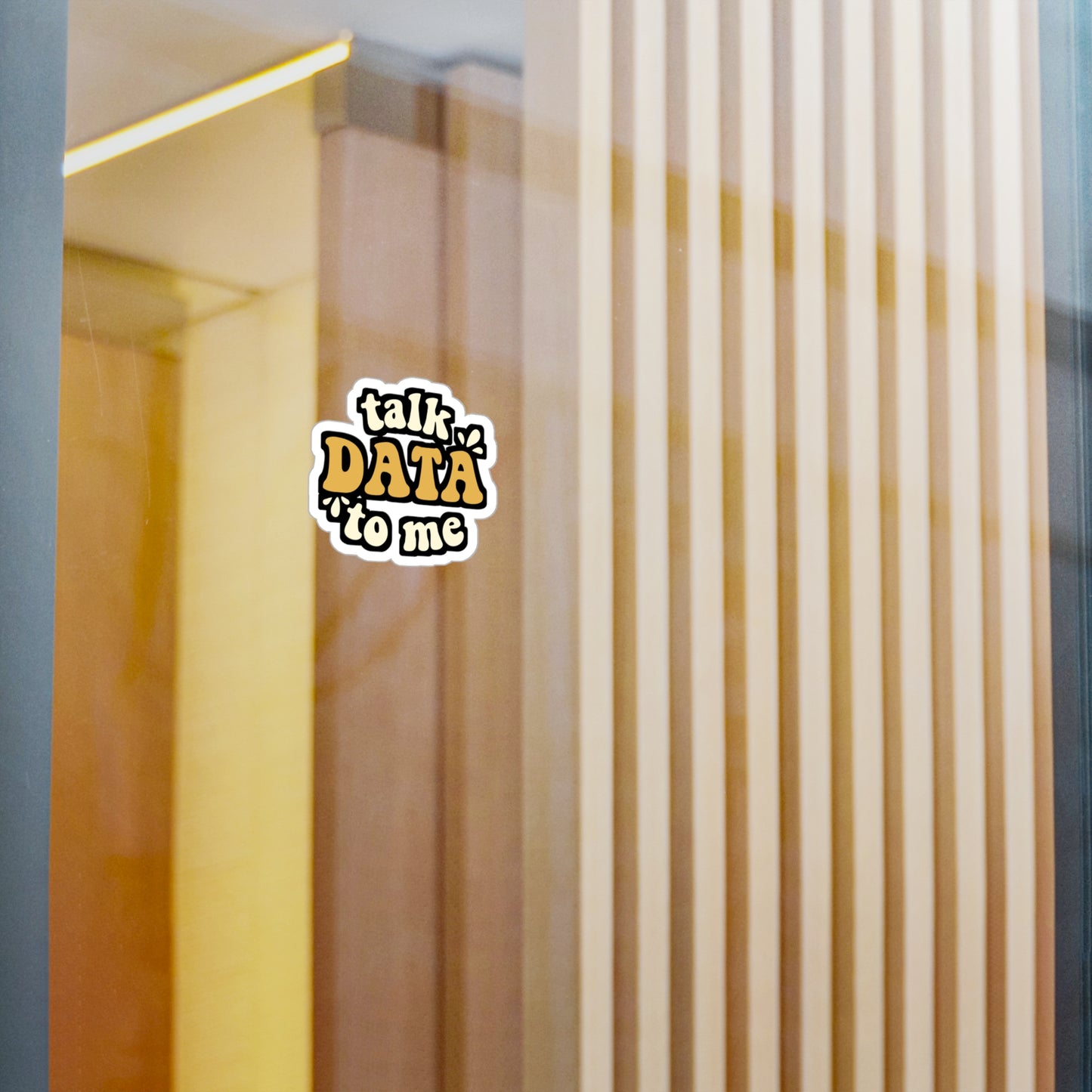 Talk Data To Me Data Scientist | Data-science Sticker | Neutral Decals | Network Laptop Sticker | Data-science Gift | Neutral Gift