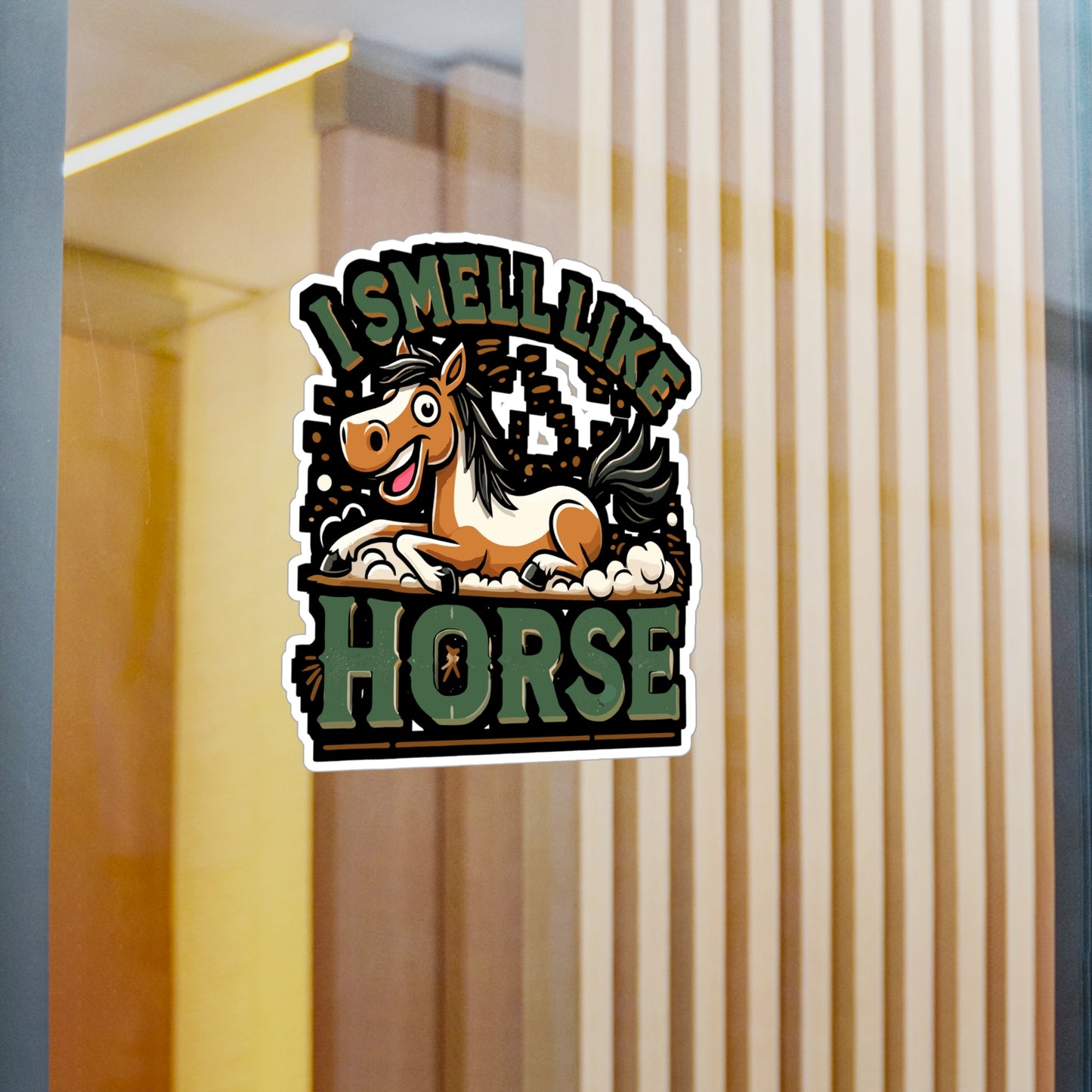I Smell Like A Horse - Horse Sticker for Laptop Sticker. Water Bottle Sticker, Vinyl Equestrian Decal - Horse Gift