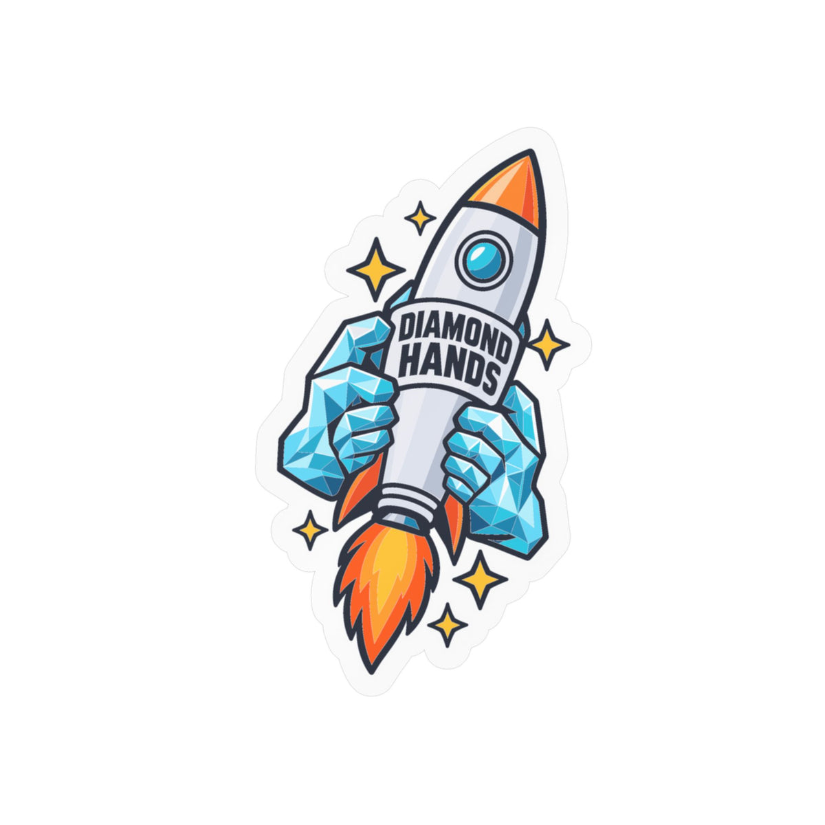 Day Trading Sticker - Diamond Hands Decals for the Stock Market and Forex Trader, Laptop & Water Bottle Decor