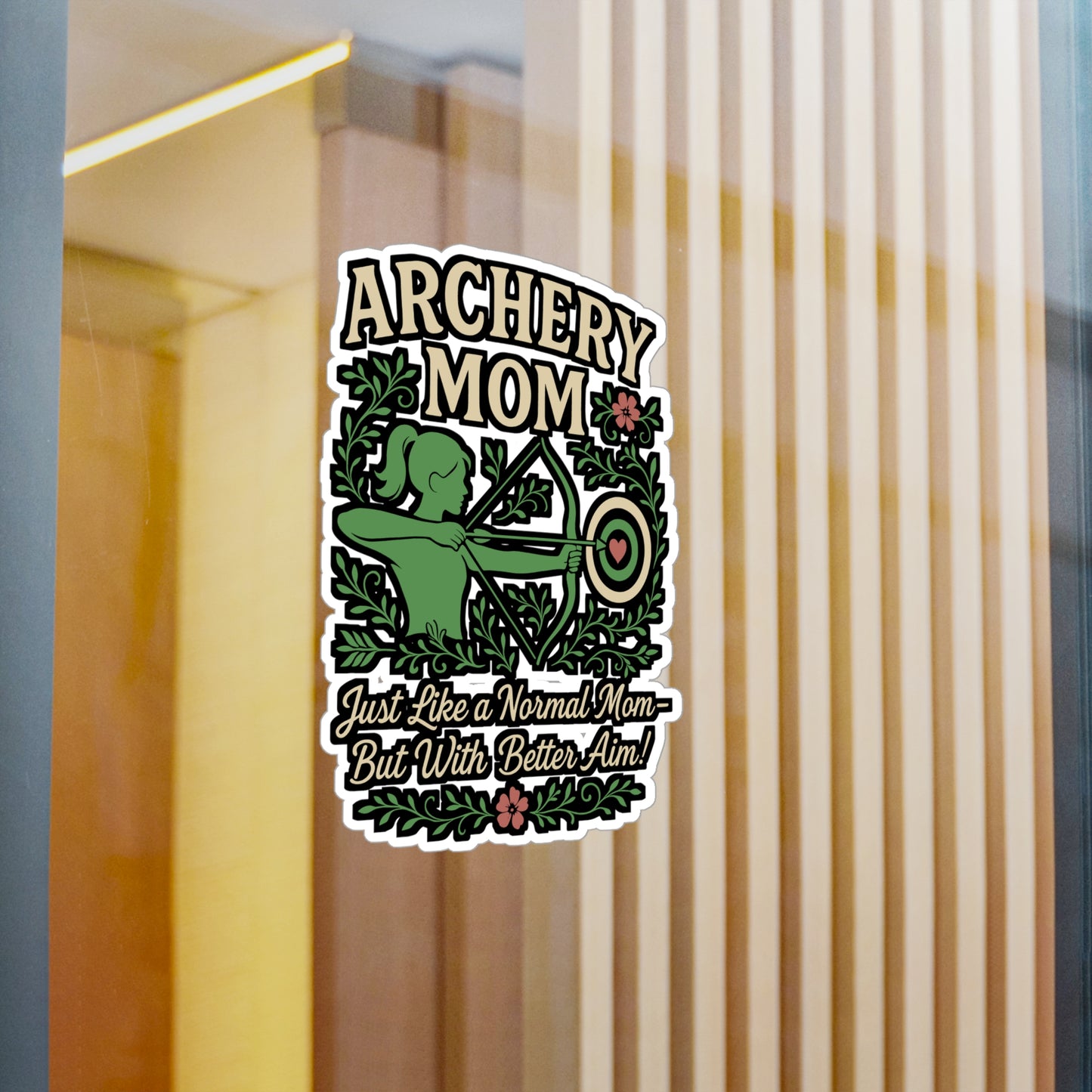 Archery Mom - Archery Sticker for Laptop, Water Bottle, Gift for Moms, Archery Lovers & Enthusiasts