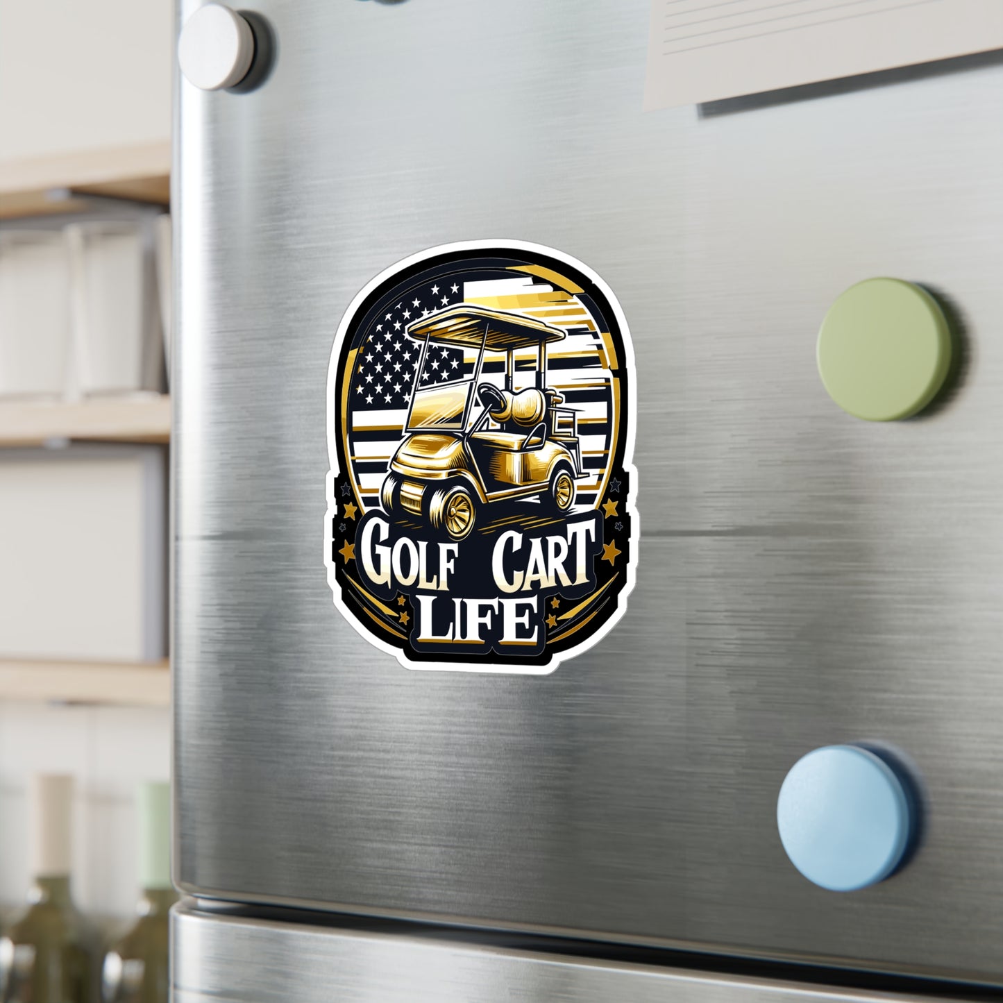 Golf Cart Life   - Golf Sticker for Car Window Laptop Sticker. Water Bottle Sticker, Vinyl Golfer Decal, Hole Sticker - Golf Gift