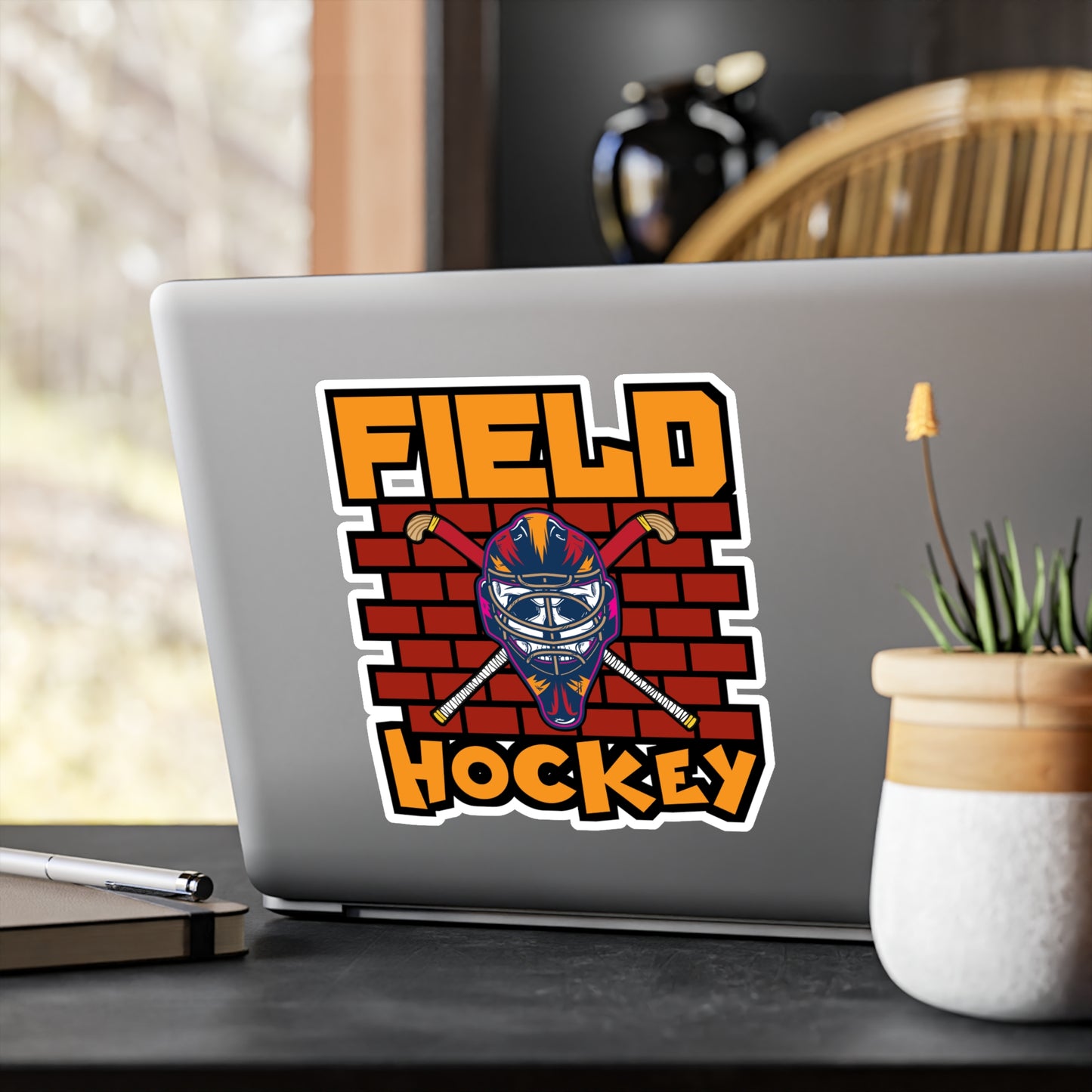 Field Hockey - Field hockey Sticker for Laptop Sticker. Water Bottle Sticker, Vinyl Hockey Decal - Field hockey Gift