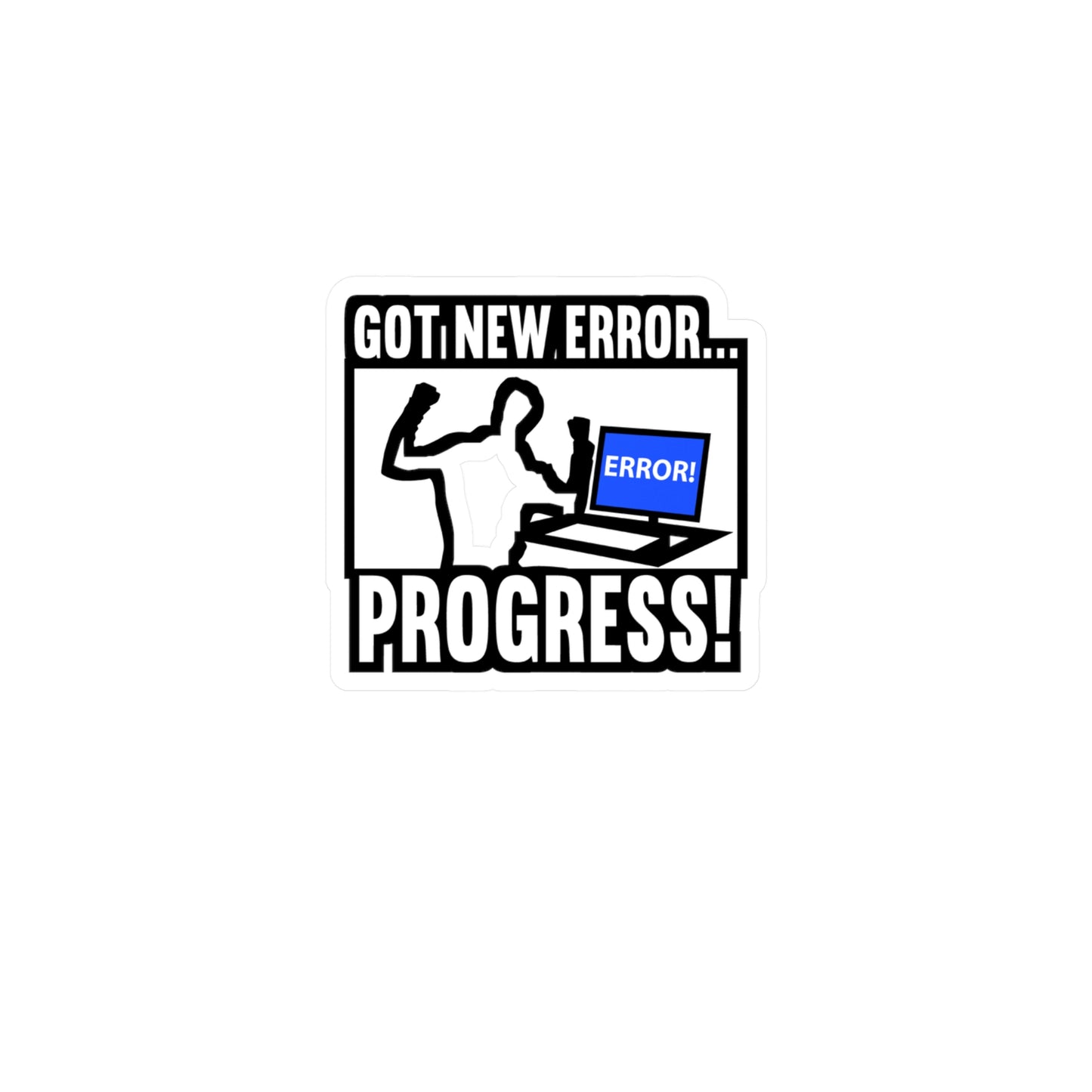 New Error Developer Programmer | Coding Sticker | Programmer Decals | Source-code Laptop Sticker | Coding Gift | Programmer Gift