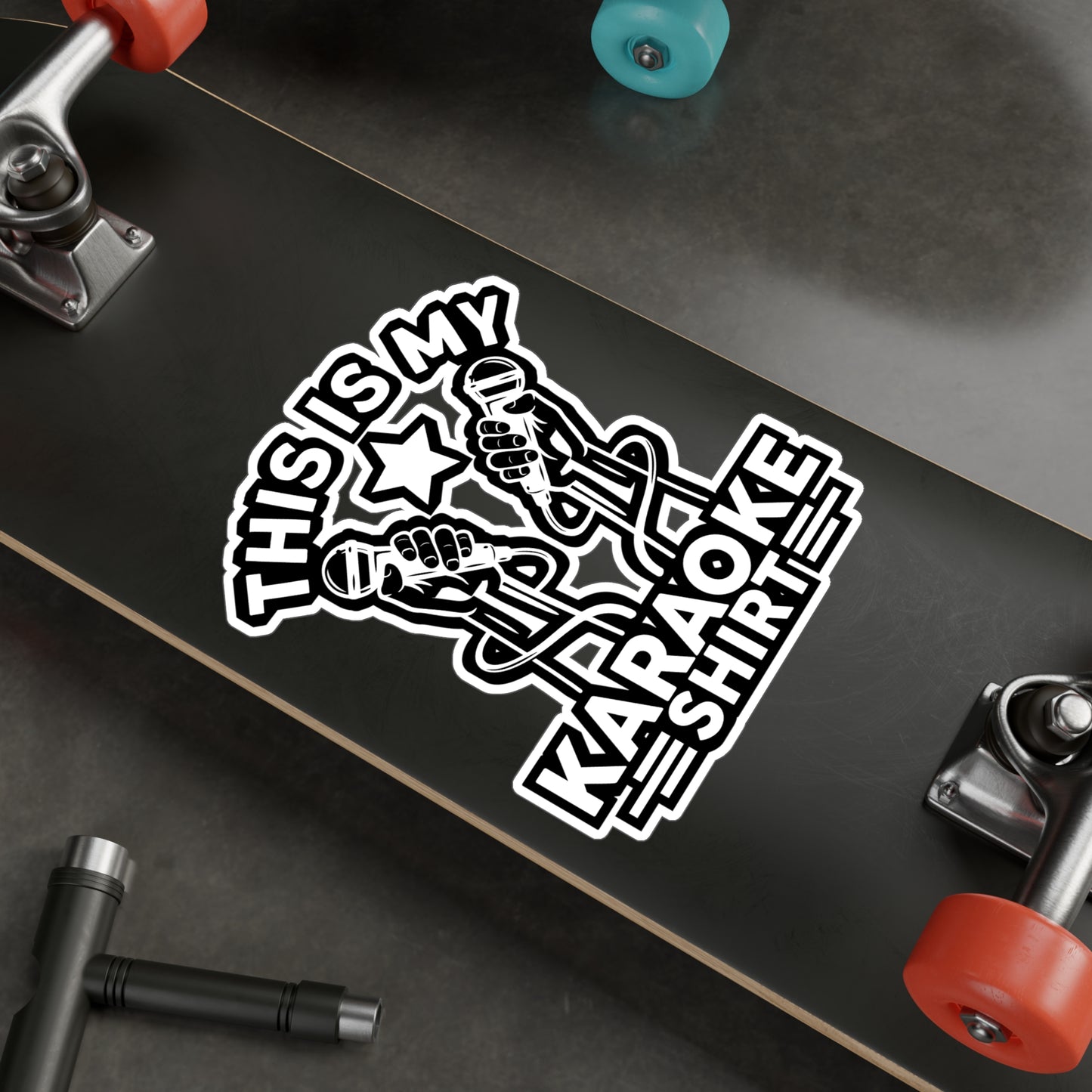 Paraoke Party Singing  - Karaoke Sticker for Laptop Sticker. Water Bottle Sticker, Vinyl Karaoke party Decal - Karaoke Gift