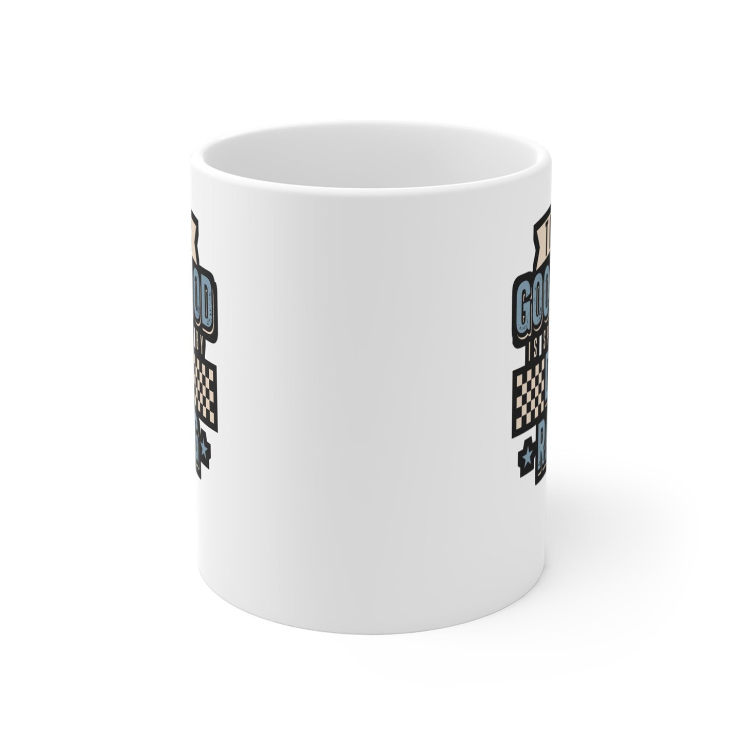 Today's Good Mood Is Sponsored By Drag Racing - Drag-racing Mug for Coffee 11oz. Drag-racing Cup, White ceramic, Strip Mug - Drag-racing Gift