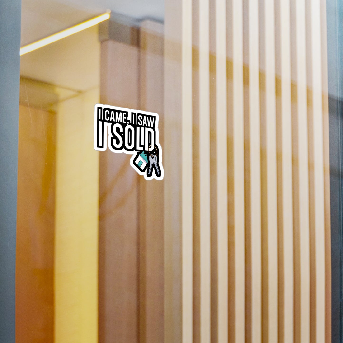 I came i saw i sold - Real estate Sticker for Car, Wall, Laptop, Window, Truck Real estate Gift Vinyl Real estate agent Decal Sticker