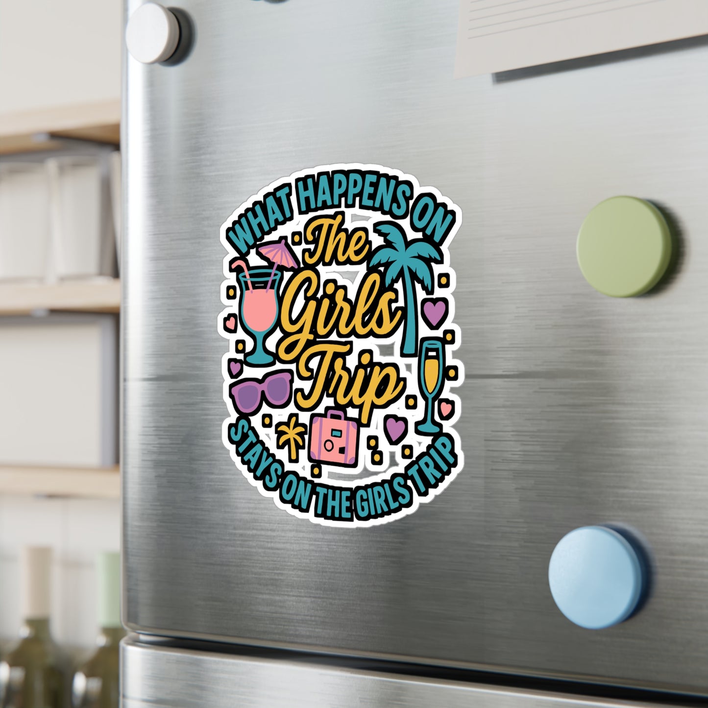 Girls Trip Sticker - Travel, Laptop, Water Bottle - Gift for Friends, Bachelorette Party