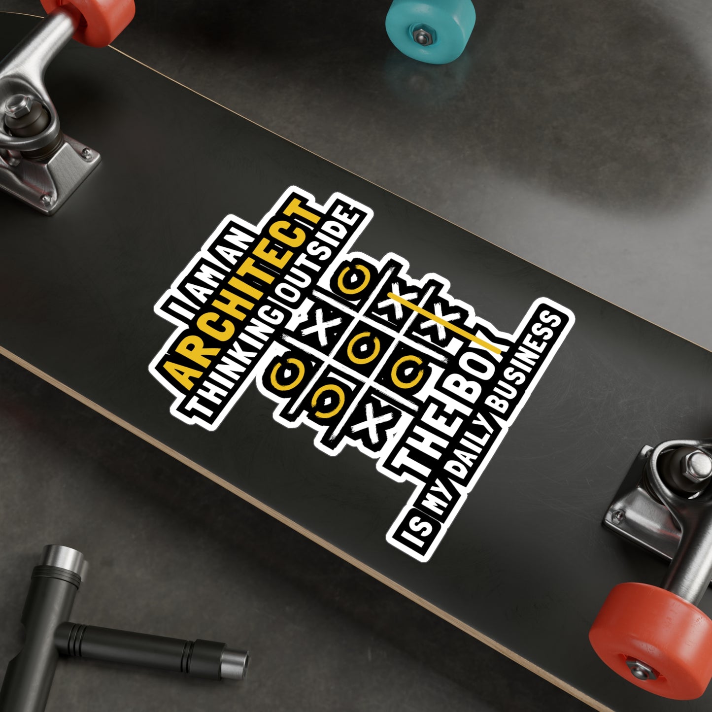 I'm An Architect Thinking Outside The Box Is My Daily Business - Architecture Sticker for Laptop Sticker. Water Bottle Sticker, Vinyl Studio Decal - Architecture Gift