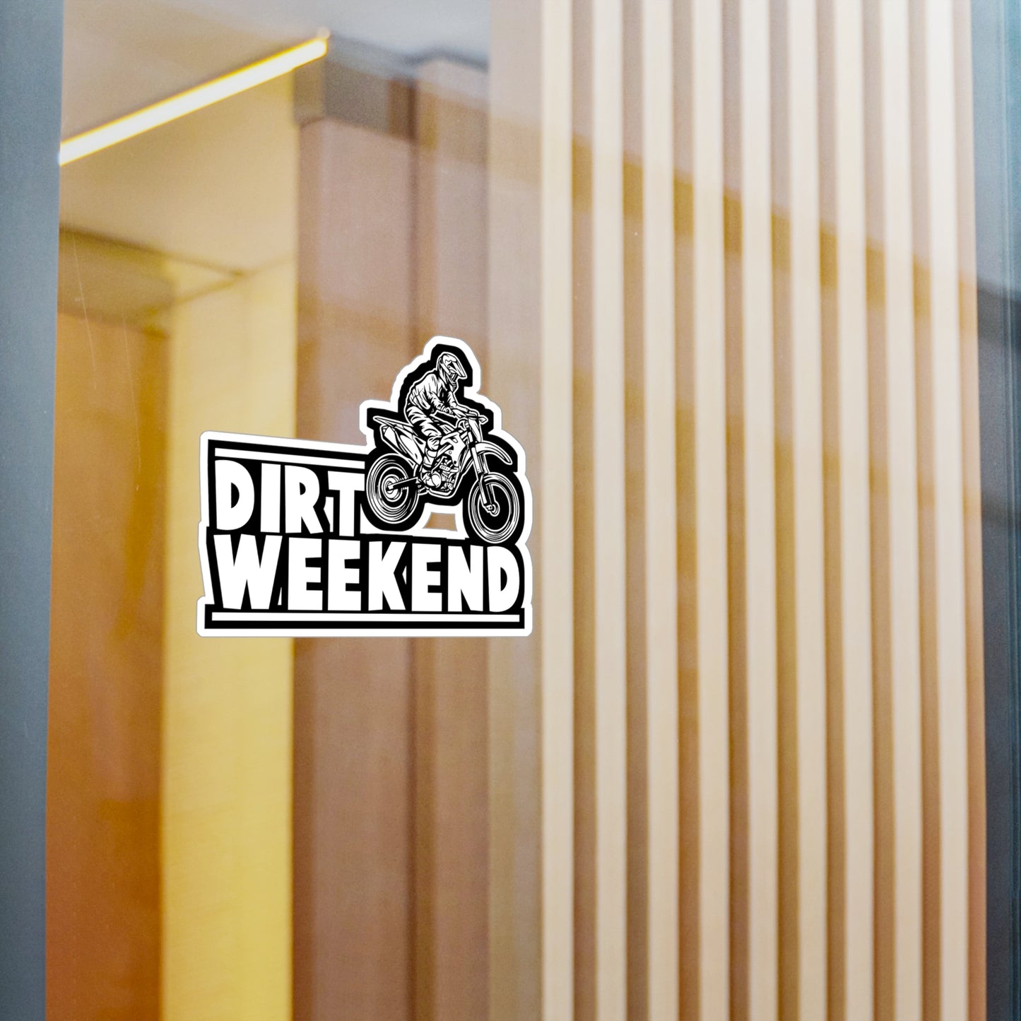 Dirt Weekend - Dirt bike Sticker for Car Window Laptop Sticker. Water Bottle Sticker, Vinyl Dirt biker Decal, Mx Sticker - Dirt bike Gift