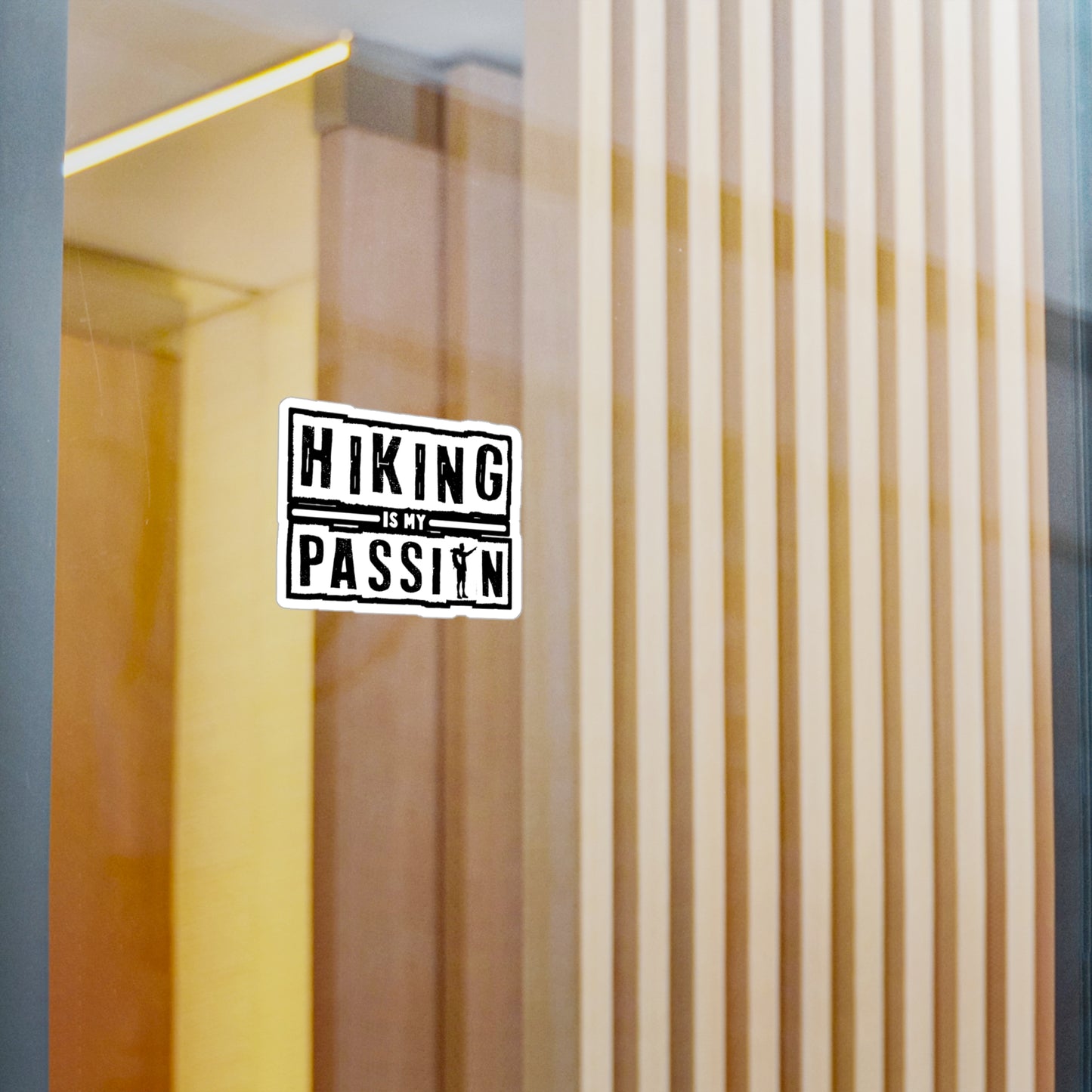 Hiking is my Passion - Hiking Sticker for Laptop Sticker. Water Bottle Sticker, Vinyl Hiker quote Decal - Hiking Gift