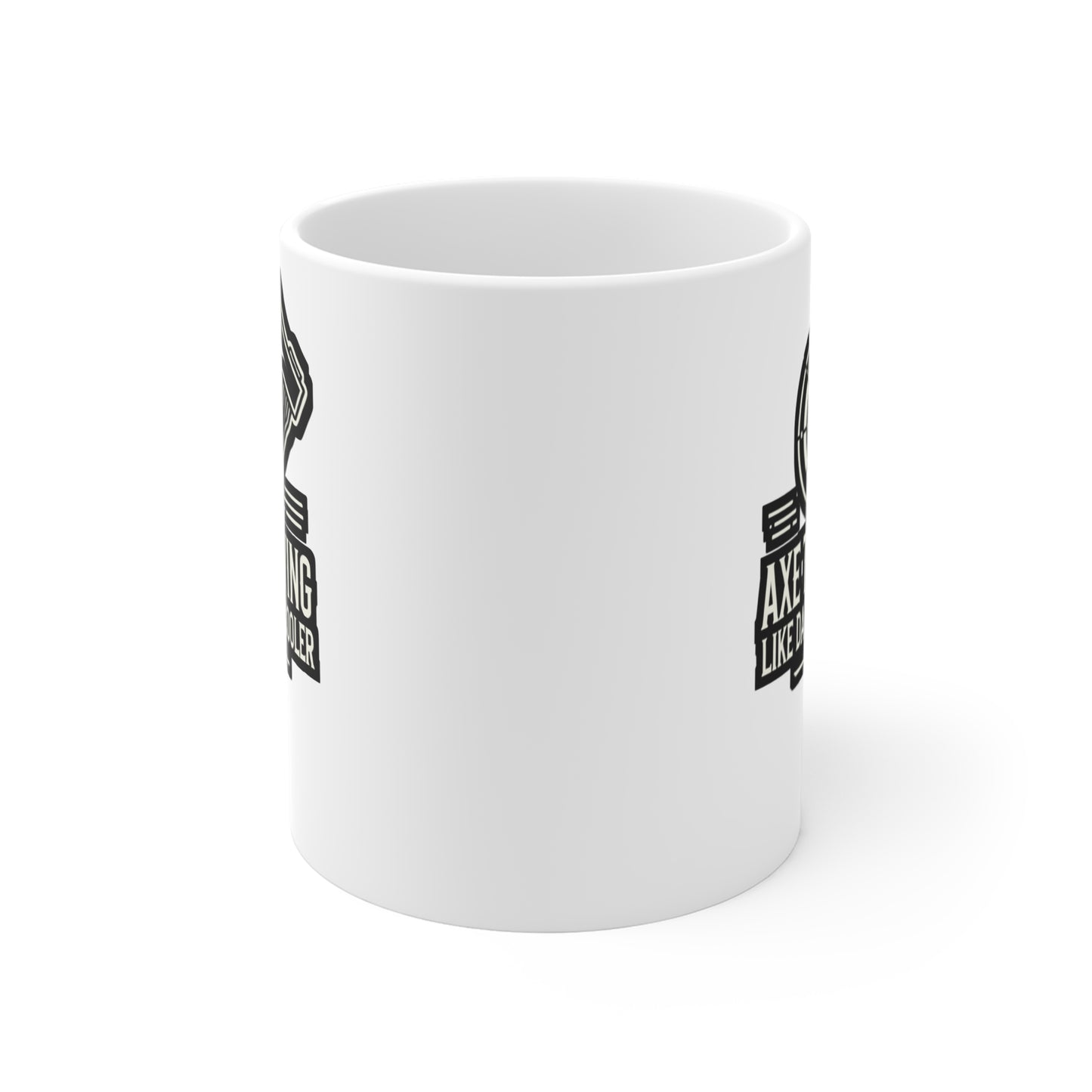 Axe Throwing Like Darts But Cooler  - Axe-throwing Mug for Coffee 11oz. Axe-throwing Cup, White ceramic, Knife Mug - Axe-throwing Gift