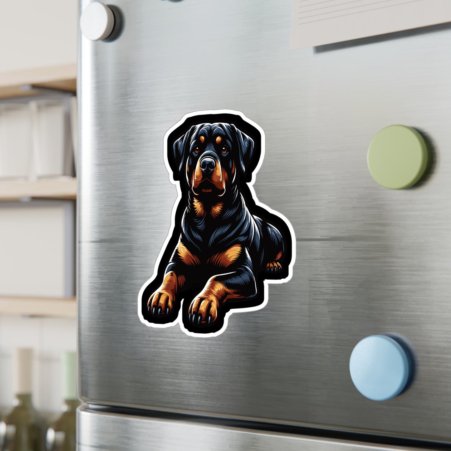 Rottweiler - Rottweiler Sticker for Car Window Laptop Sticker. Water Bottle Sticker, Vinyl Guard Decal, Powerful Sticker - Rottweiler Gift