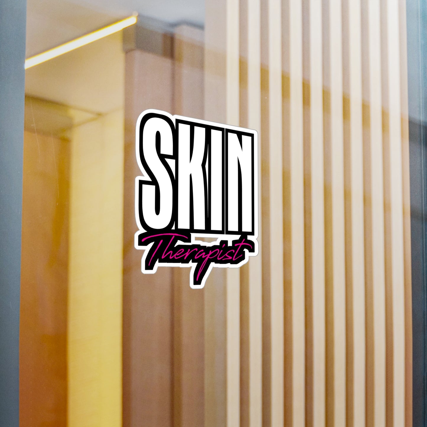 Skin Therapist - Makeup-artist Sticker for Laptop Sticker. Water Bottle Sticker, Vinyl Lashes Decal - Makeup-artist Gift