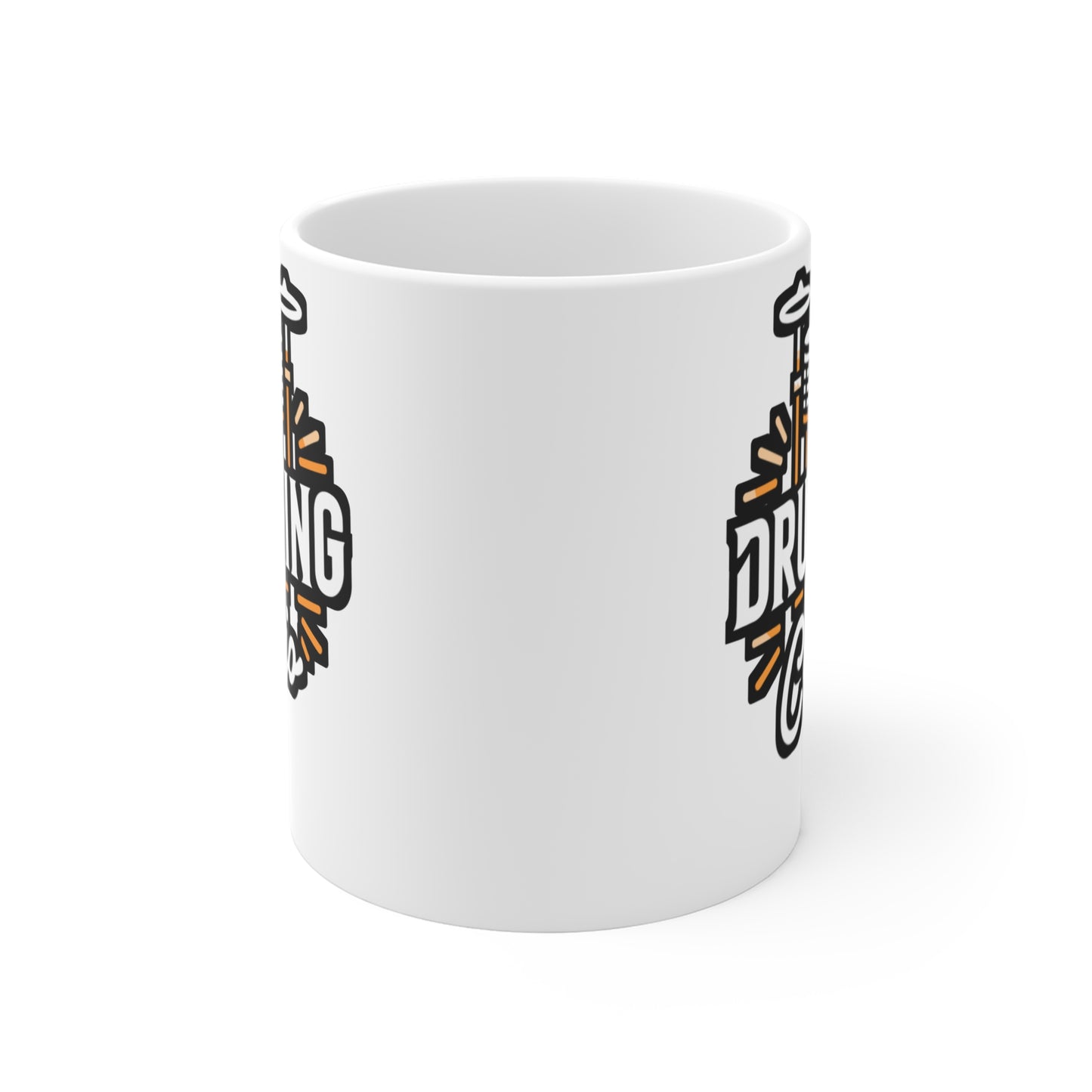 Drumming is my cardio - Audio-engineer Mug for Coffee 11oz. Audio-engineer Cup, White ceramic, Monitor Mug - Audio-engineer Gift