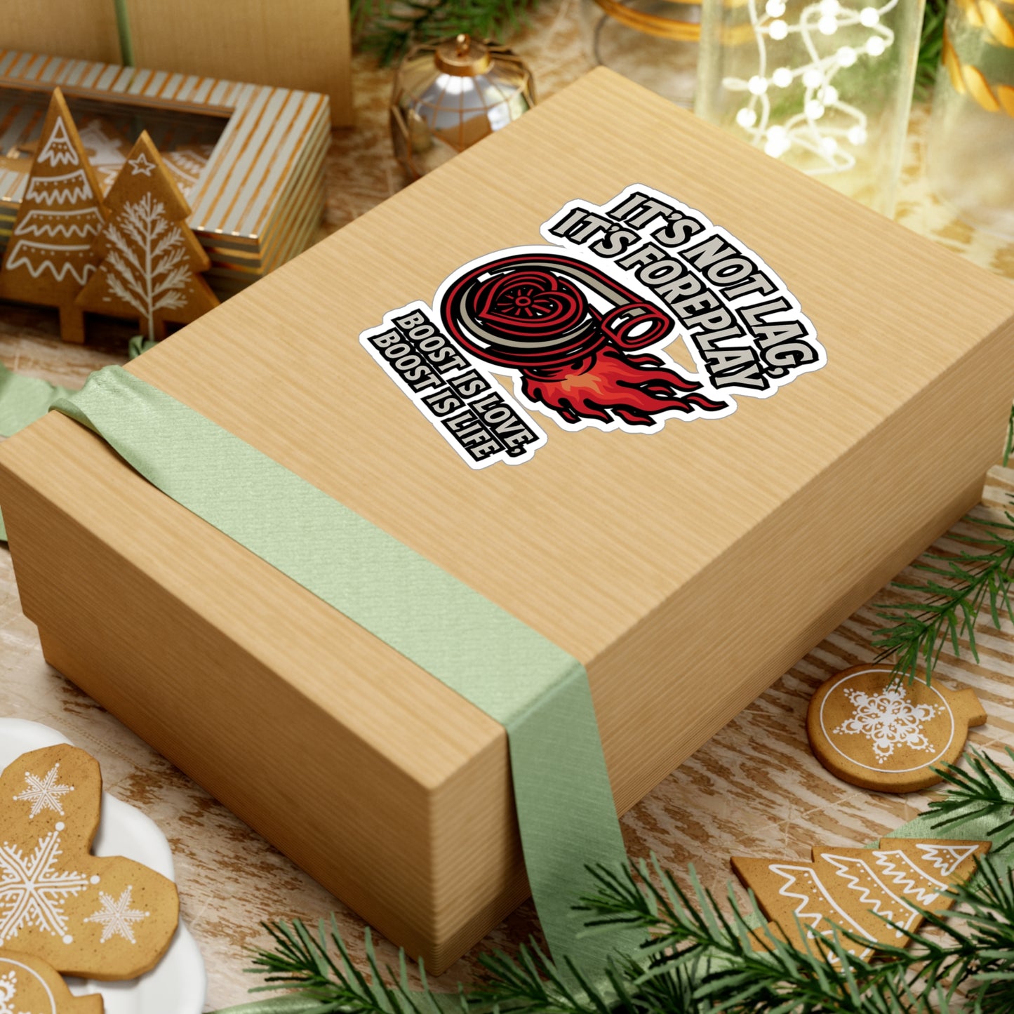 It's Not Lag It's Foreplay Boost is love, boost is life - Car Sticker for Laptop, Water Bottle, Gift for Gamers & Car Enthusiasts