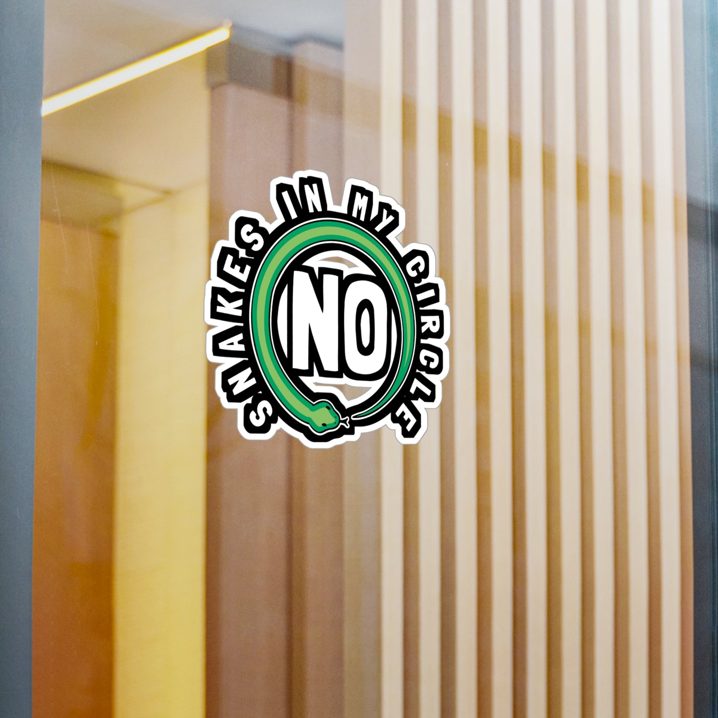 No Snakes In My Circle - Selfish Sticker for Laptop Sticker. Water Bottle Sticker, Vinyl Narcissist Decal - Selfish Gift