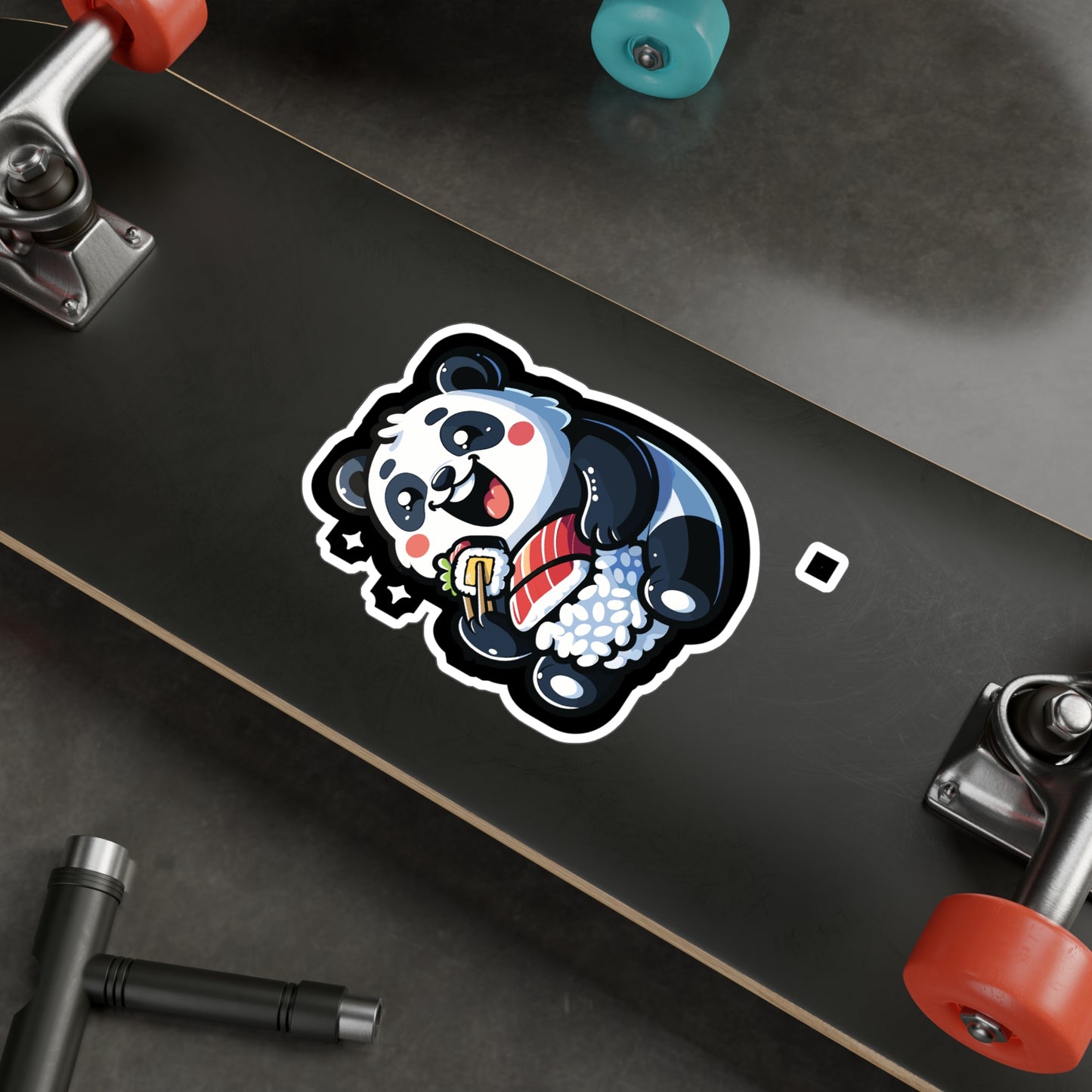 Panda Sushi Japanese Food - Sushi Sticker for Car Laptop Sticker. Water Bottle Sticker, Vinyl Fish Decal, Rolls Sticker - Sushi Gift
