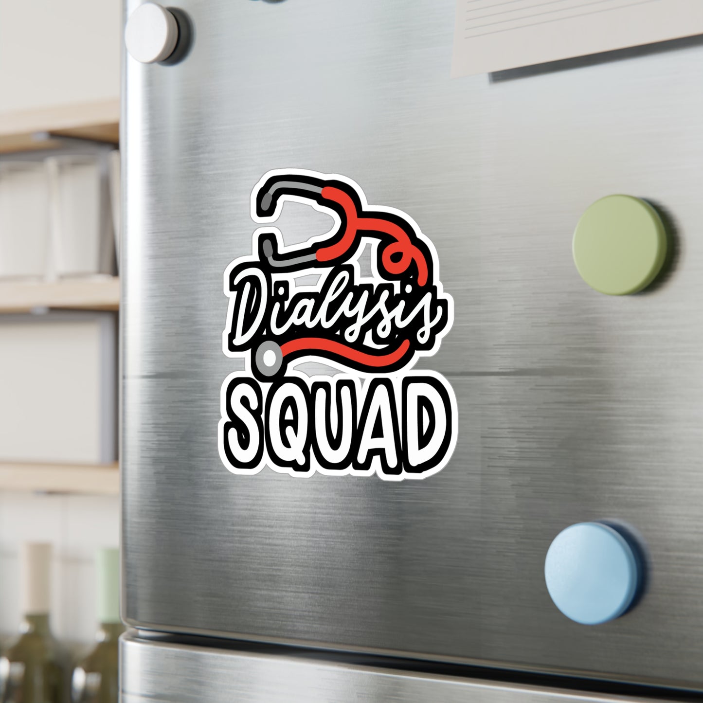 Dialysis Squad - Dialysis Sticker for Car Window Laptop Sticker. Water Bottle Sticker, Vinyl Kidney Decal, Stone Sticker - Dialysis Gift