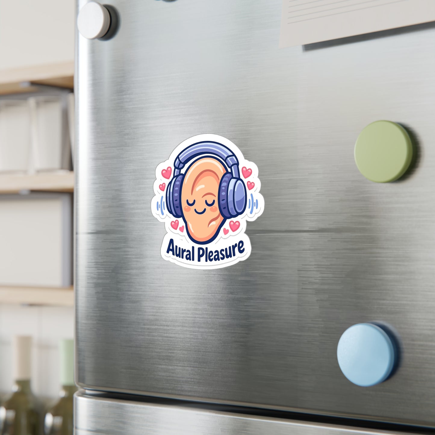 Audio Engineer Sticker Aural Pleasure Design, Waterproof Vinyl Decals for Laptop or Monitor by Sound Engineer Audio Technician