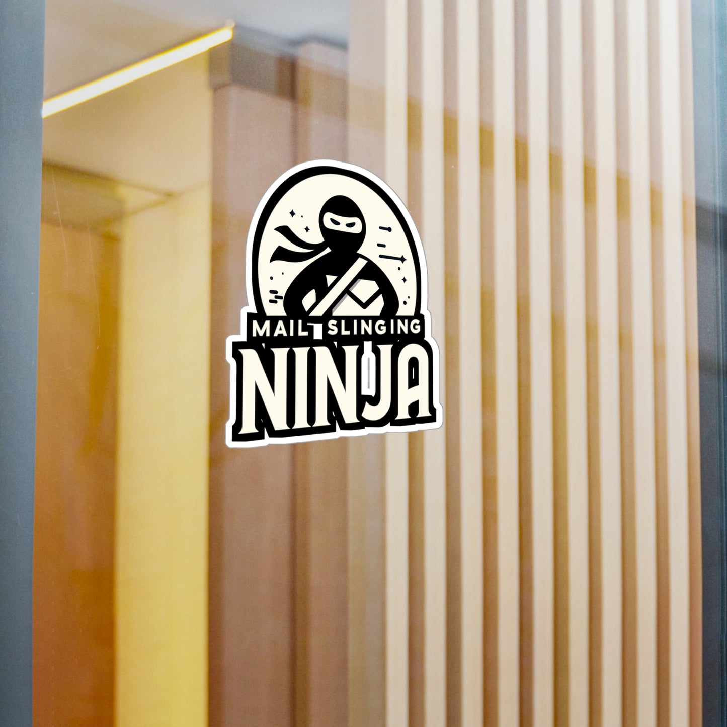 Mail Slinging Ninja - Postal worker Sticker for Laptop Sticker. Water Bottle Sticker, Vinyl Funny postal worker Decal - Postal worker Gift
