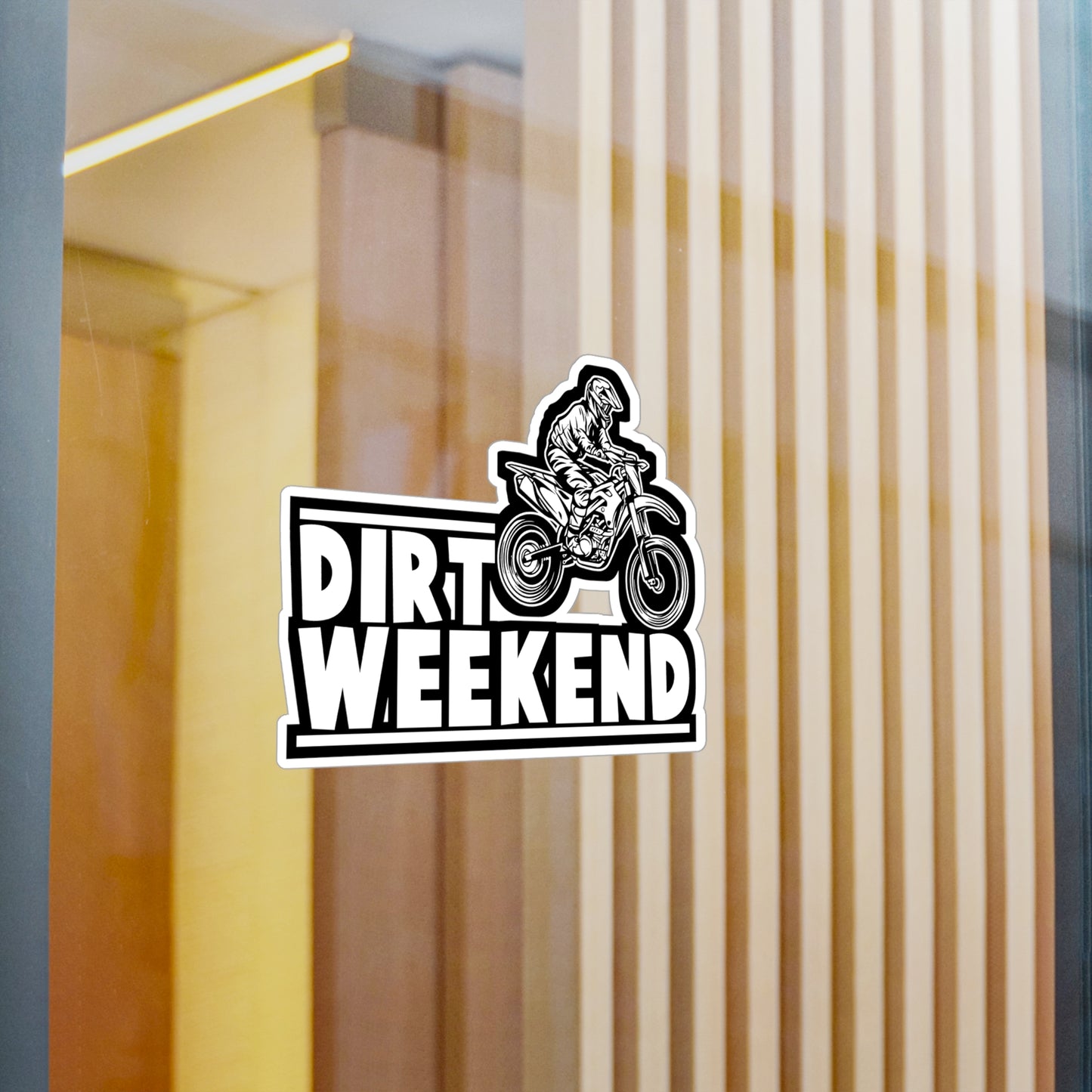 Dirt Weekend - Dirt bike Sticker for Car Window Laptop Sticker. Water Bottle Sticker, Vinyl Dirt biker Decal, Mx Sticker - Dirt bike Gift