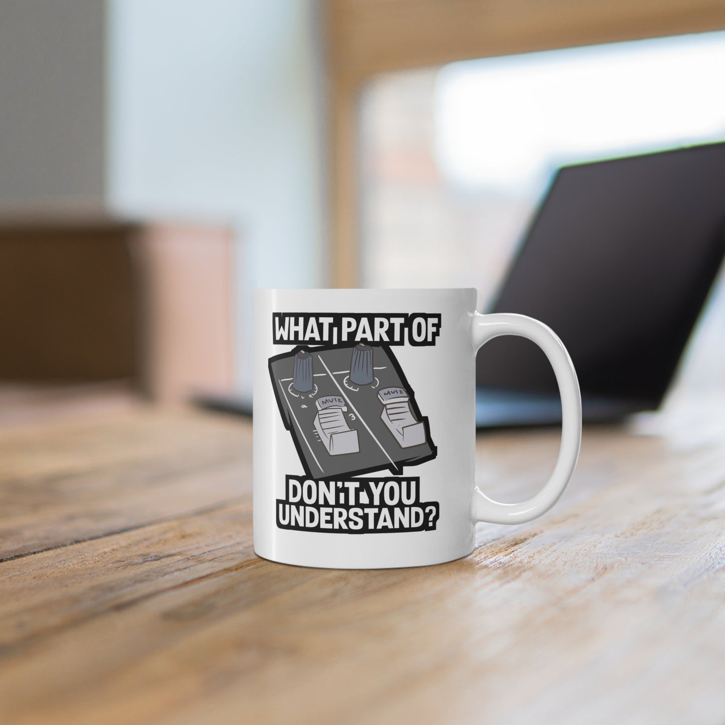 Audiologist Dj Music Sound Engineer - Audio-engineer Mug for Coffee 11oz. Audio-engineer Cup, White ceramic, Cables Mug - Audio-engineer Gift