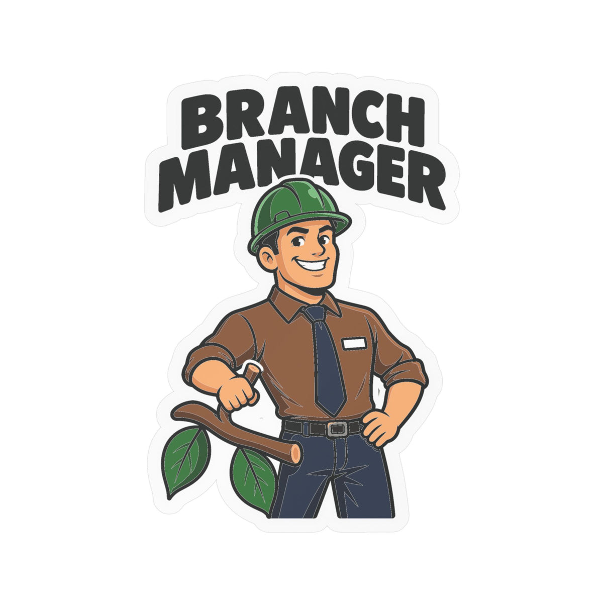 Tree Sticker - Branch Manager Design for Tree Workers, Laptop and Water Bottle Decals