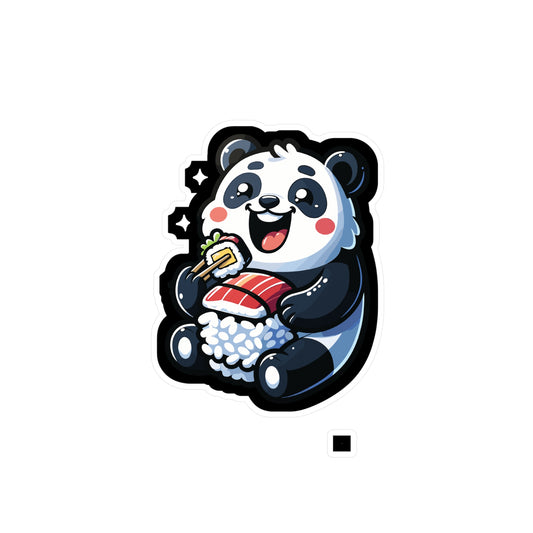 Panda Sushi Japanese Food - Sushi Sticker for Car Laptop Sticker. Water Bottle Sticker, Vinyl Fish Decal, Rolls Sticker - Sushi Gift