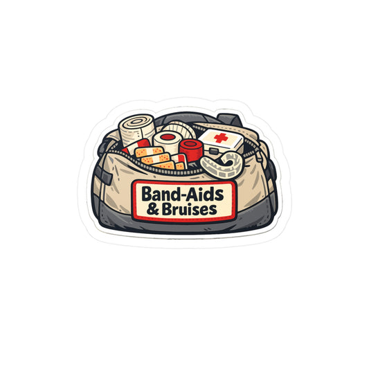 Krav Maga Sticker Band-Aids & Bruises Martial Arts Self Defense Vinyl Waterproof decals for Laptop Water Bottle