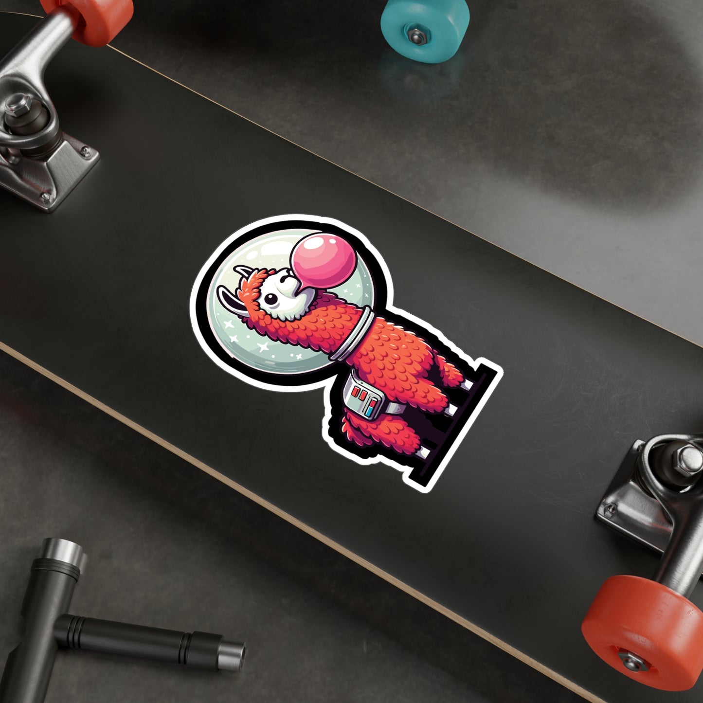 Llama Astronaut - Llama Sticker for Car Window Laptop Sticker. Water Bottle Sticker, Vinyl Space Decal, Bubblegum Sticker - Llama Gift