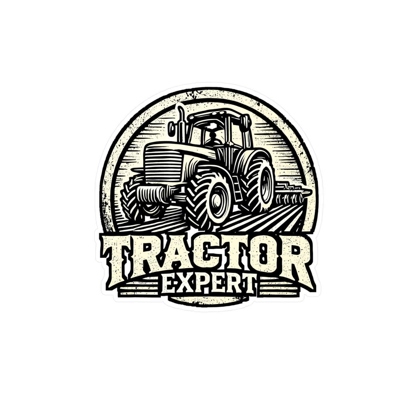 Tractor Expert – Vinyl Tractor Decal for Car, Laptop & Water Bottle | Livestock Sticker | Perfect Farmer Gift
