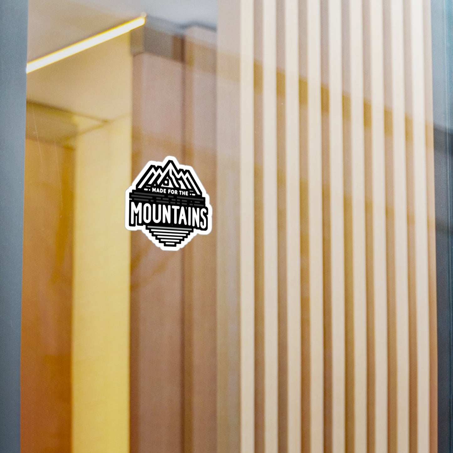 Made For The Mountains - Hiking Sticker for Laptop Sticker. Water Bottle Sticker, Vinyl Hiker Decal - Hiking Gift