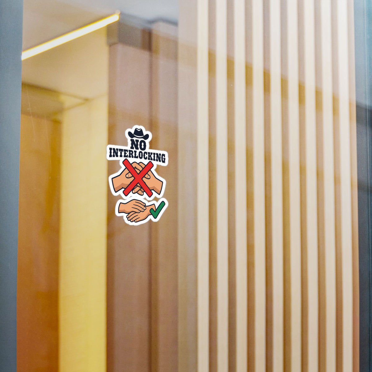 Line Dance Sticker – "No Interlocking" Western Decals for Dancers Who Love Country Life, Laptop & Water Bottle