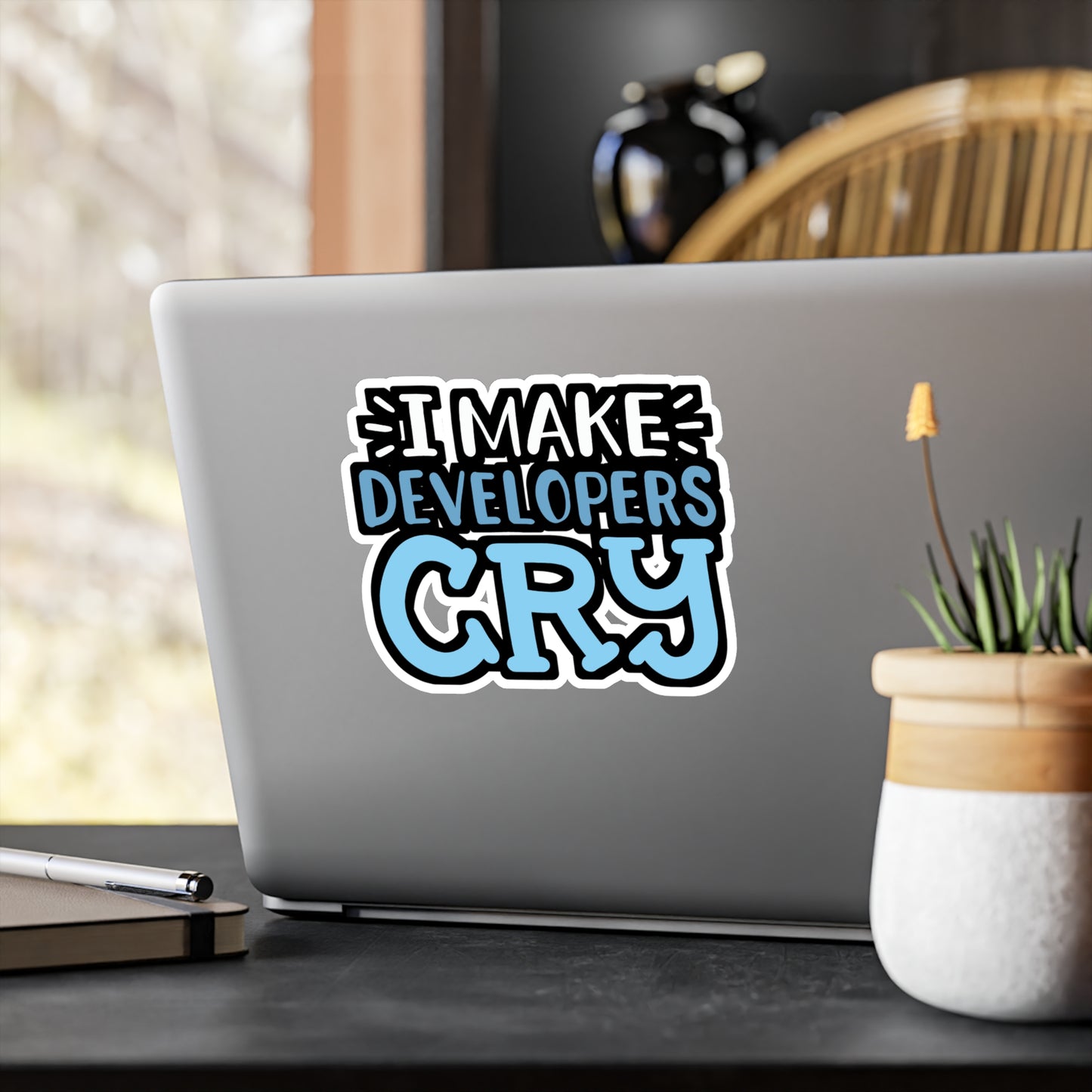 I Make Developers Cry - Sqa Sticker for Laptop Sticker. Water Bottle Sticker, Vinyl Software-quality Decal - Sqa Gift
